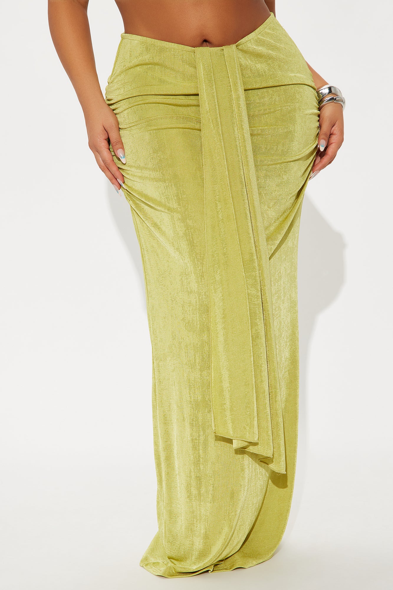 Let's Getaway Slinky Knit Maxi - Green - Image 5