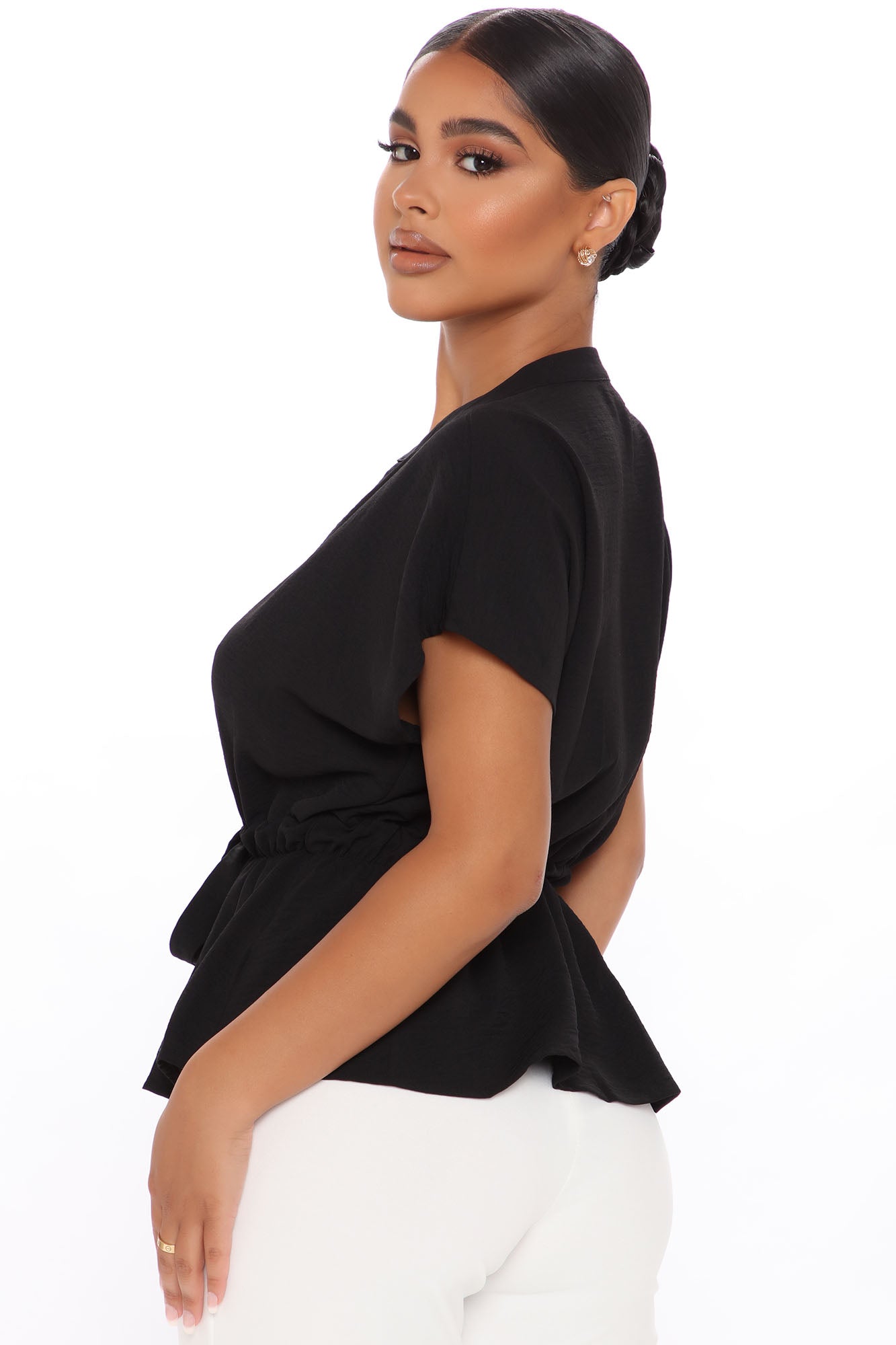 Waist No Time Blouse - Black - Image 3
