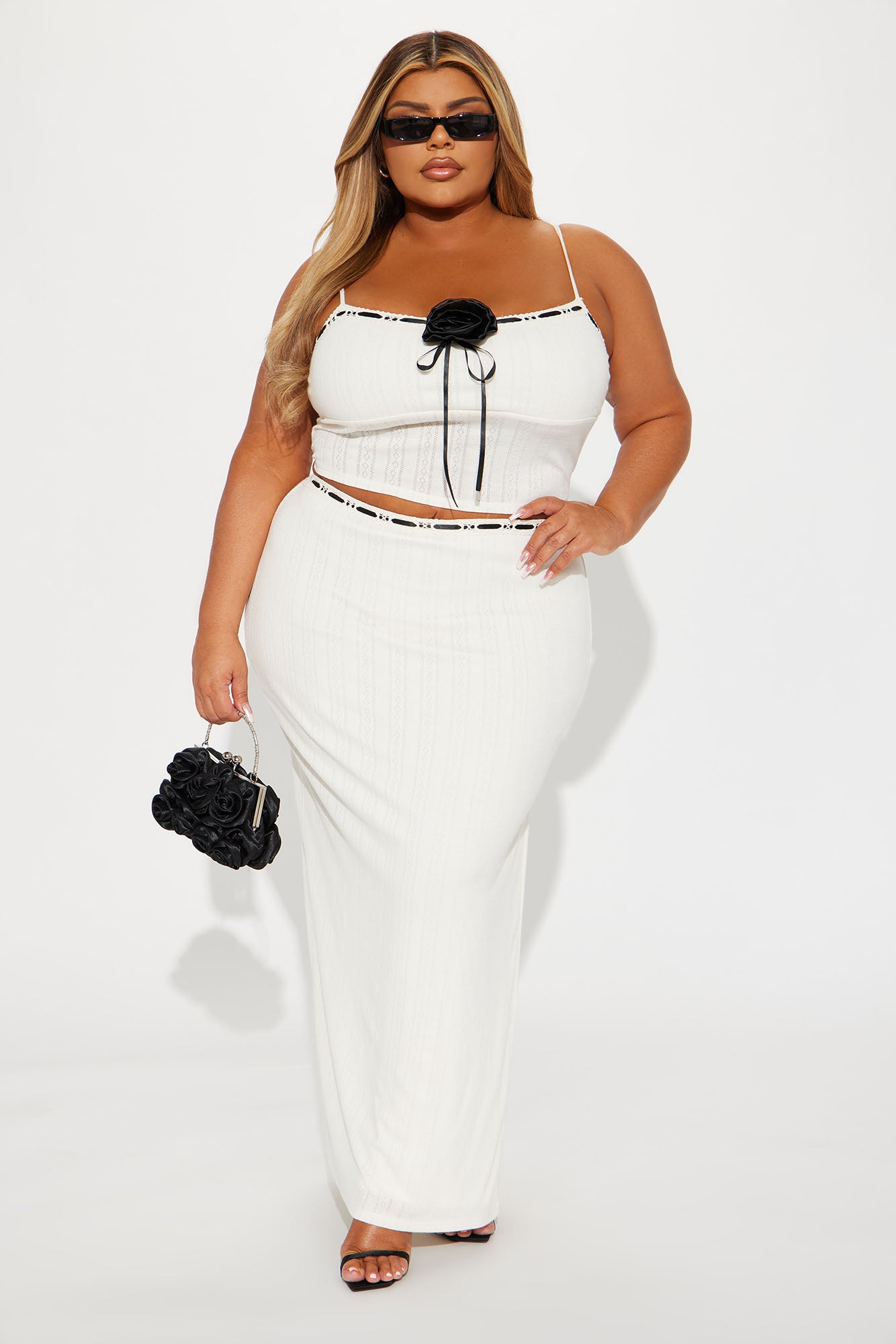 Layla Rose Skirt Set - Cream - Image 4