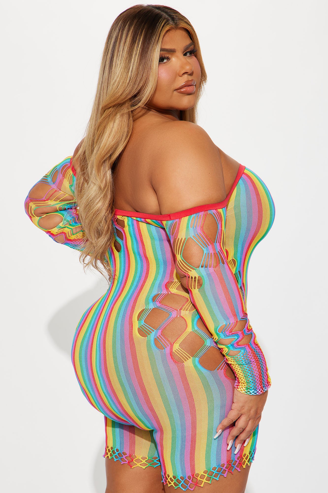 Ready For The Night Seamless Romper - Multi Color - Image 6