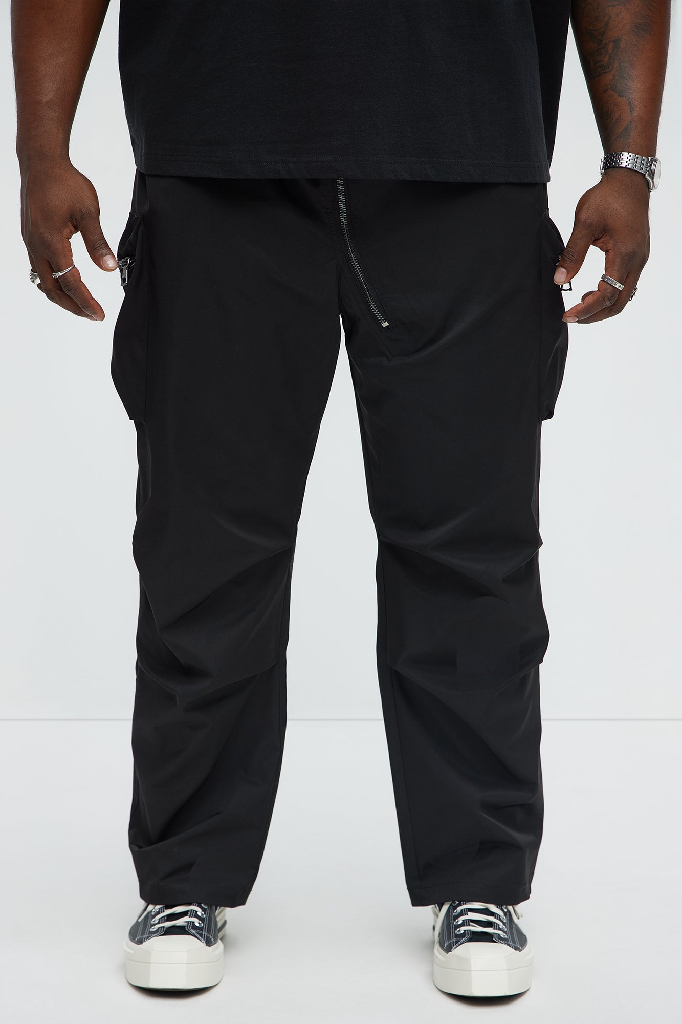 Kai Tech Straight Cargo Pants - Black - Image 6