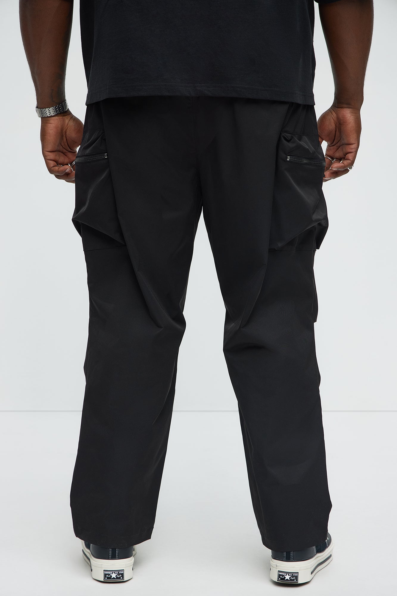 Kai Tech Straight Cargo Pants - Black - Image 10