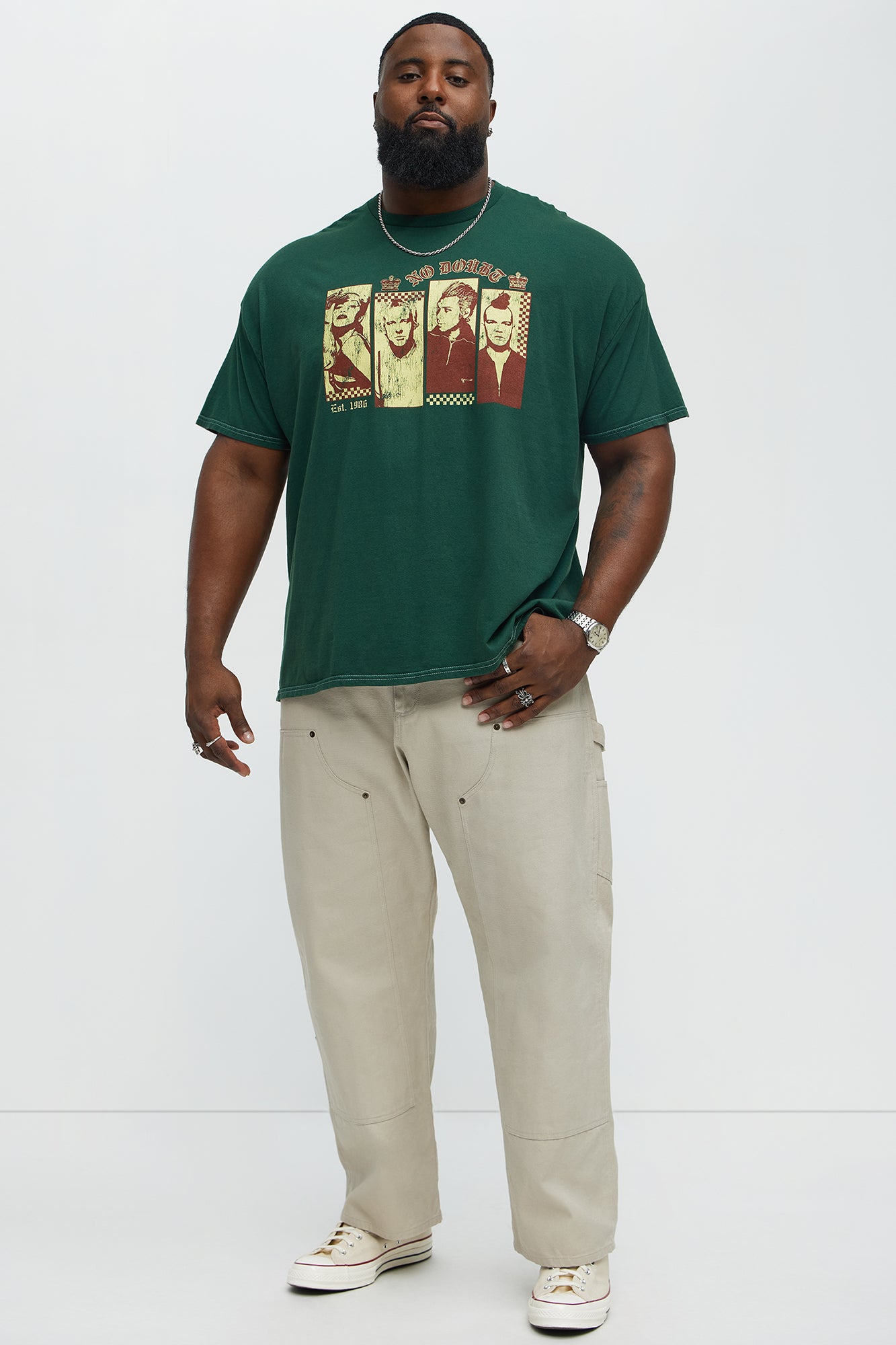 No Doubt Hella Good Short Sleeve Tee - Hunter Green - Image 5