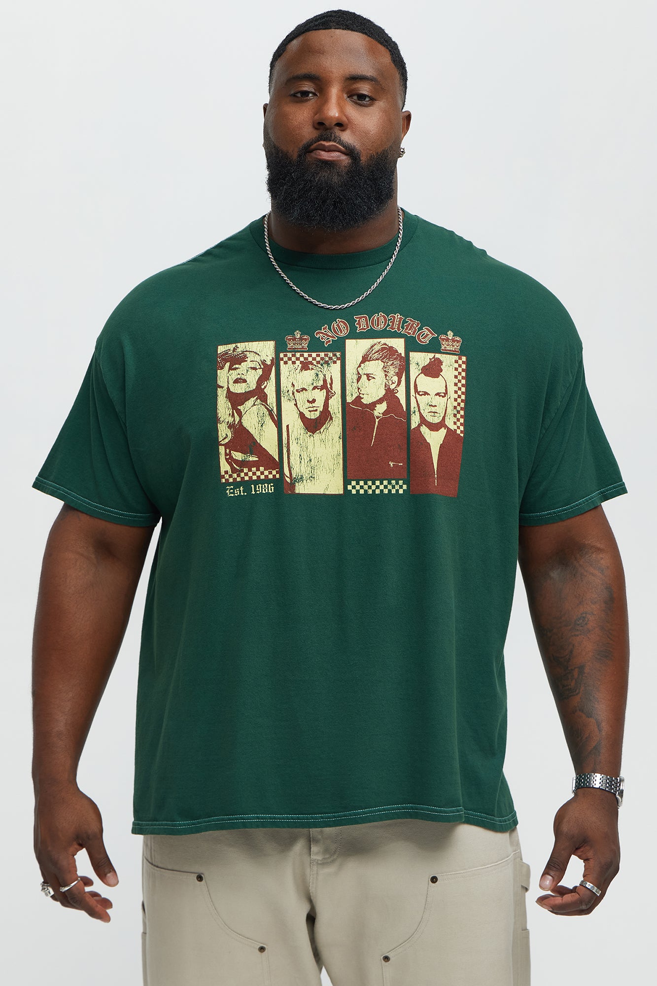 No Doubt Hella Good Short Sleeve Tee - Hunter Green - Image 4