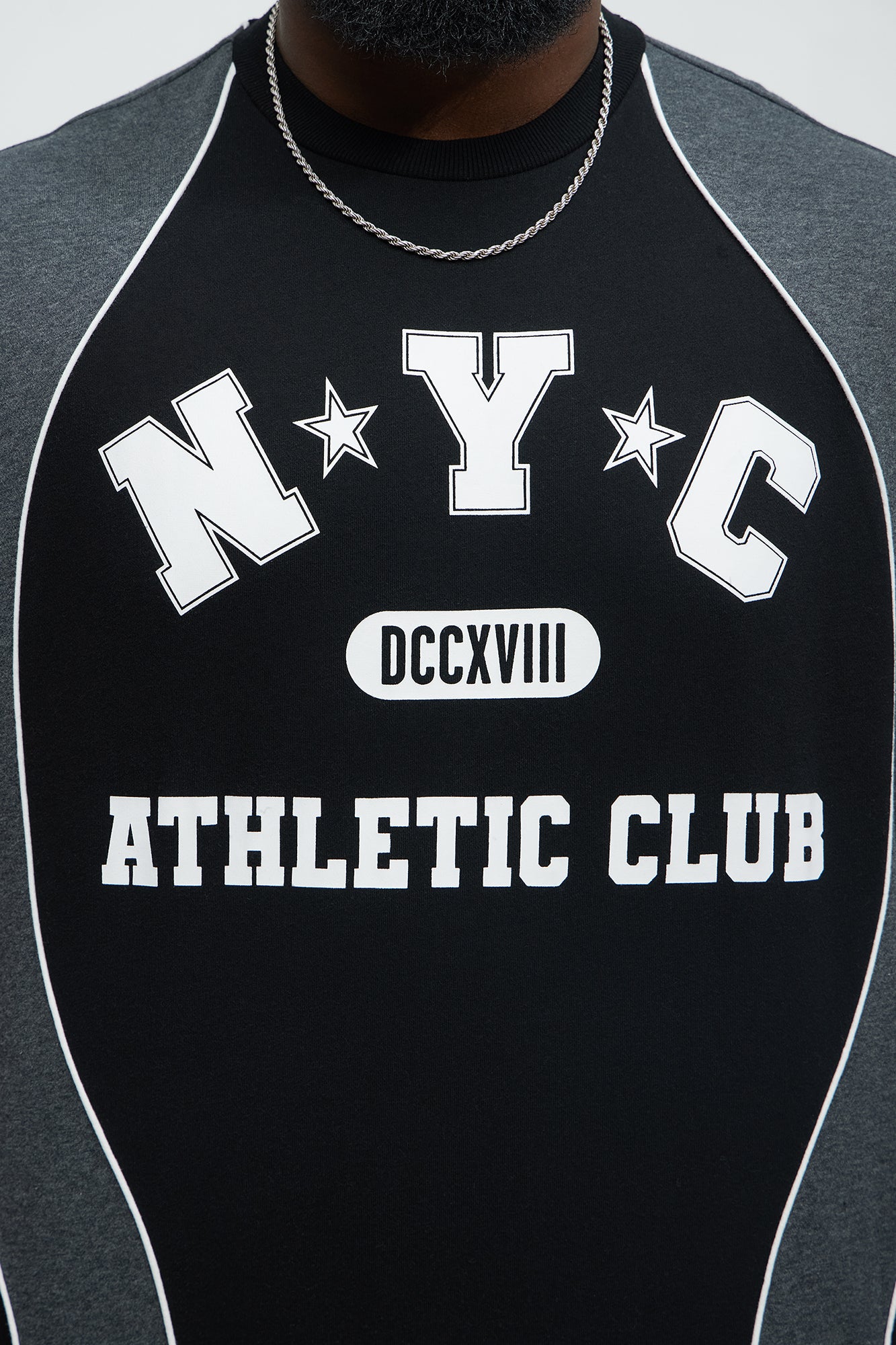 Tyson NYC Athletic Oversized Short Sleeve Tee - Black/combo - Image 7
