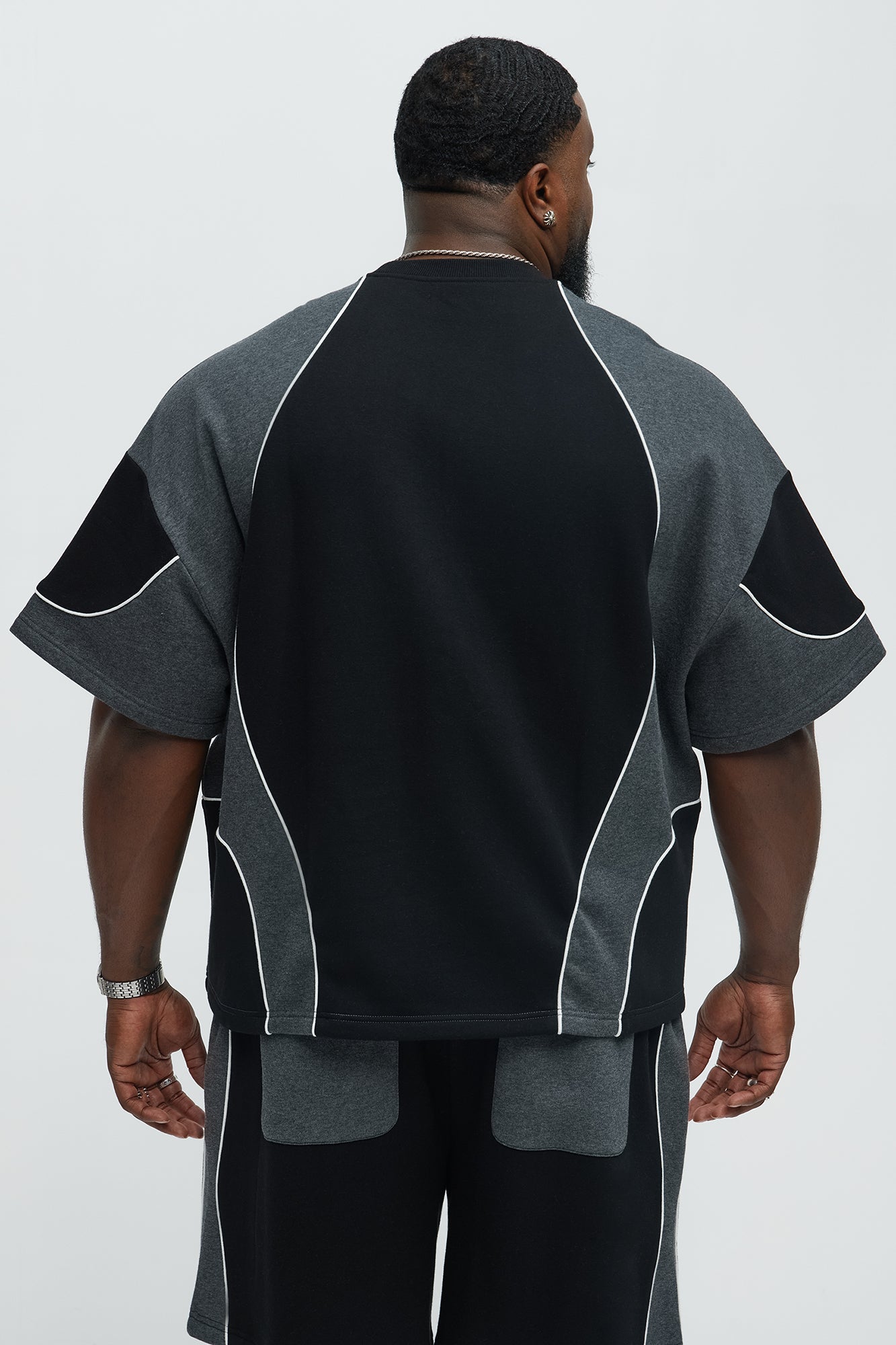Tyson NYC Athletic Oversized Short Sleeve Tee - Black/combo - Image 8