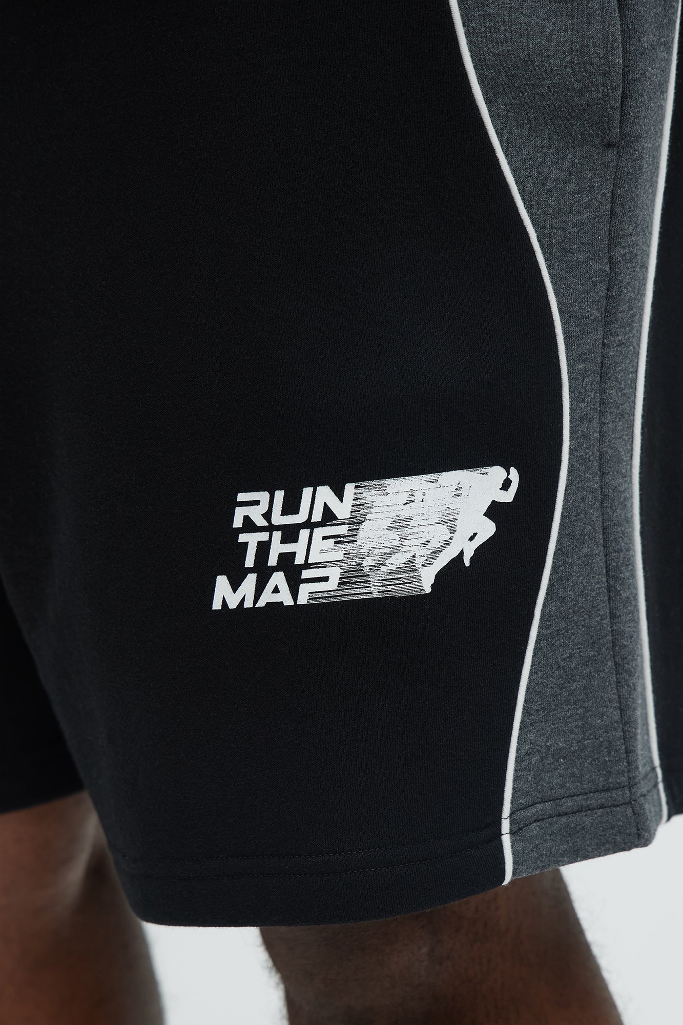 Tyson NYC Athletic Relaxed Shorts - Black/combo - Image 9