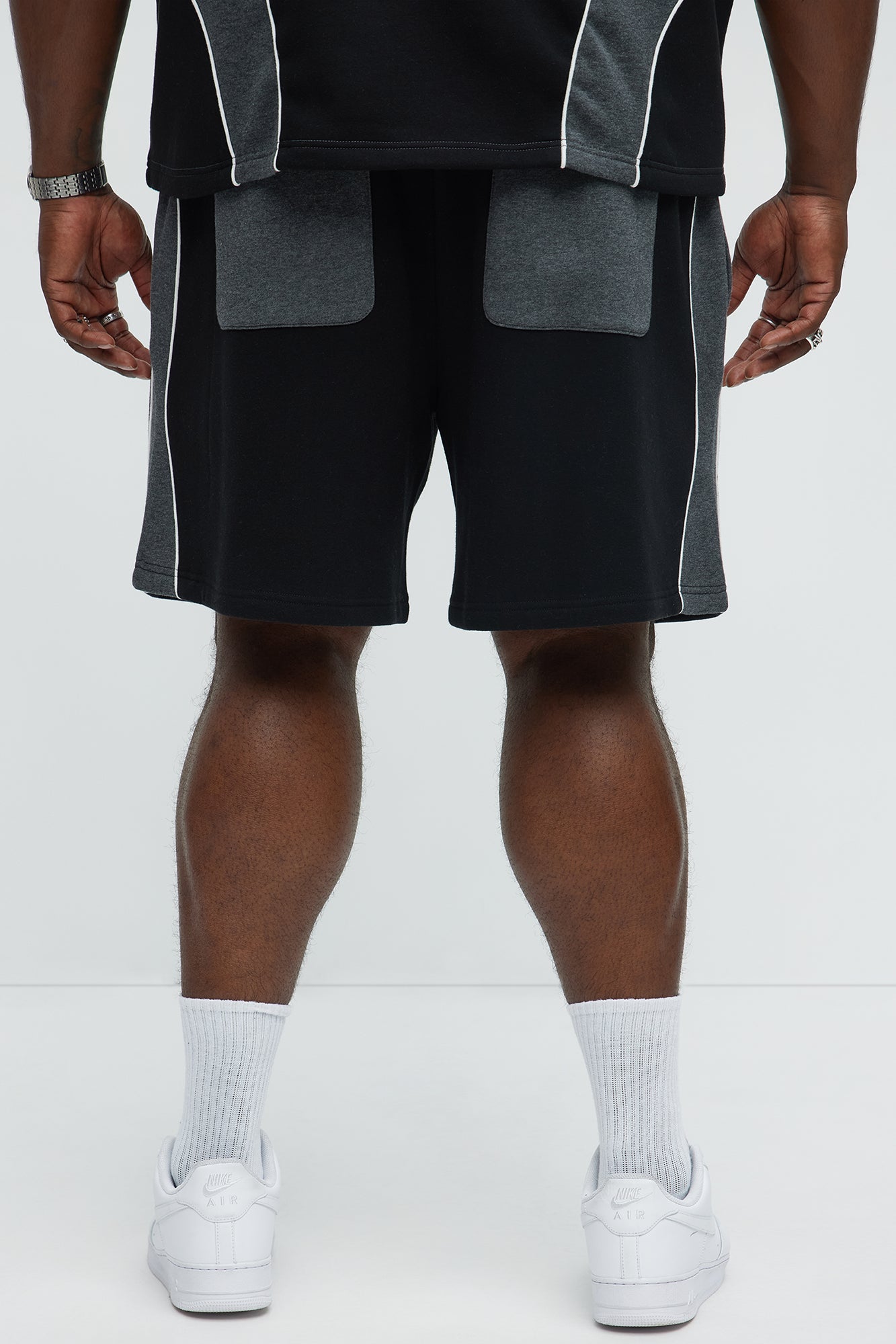 Tyson NYC Athletic Relaxed Shorts - Black/combo - Image 10