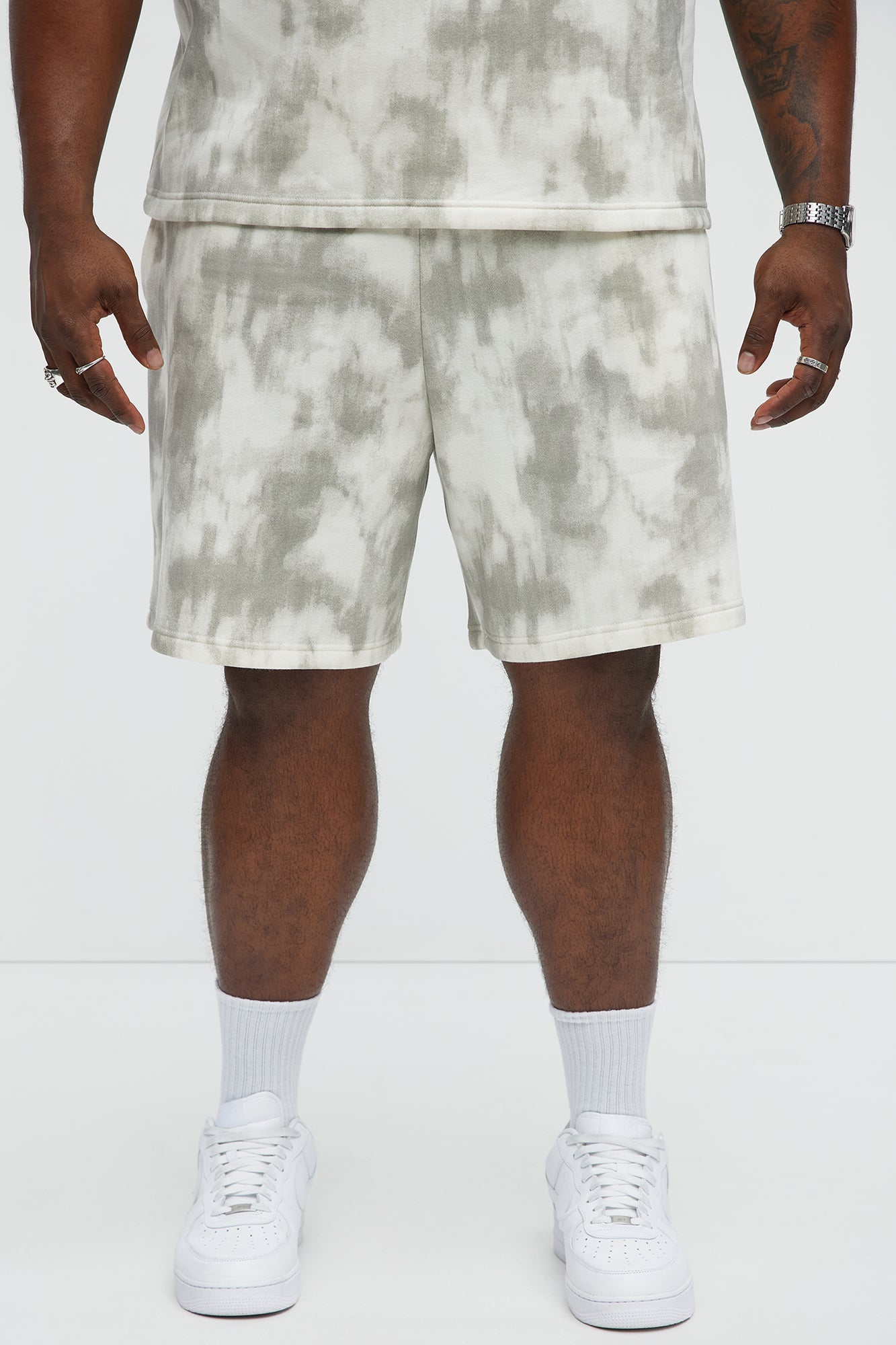 Tyson Faded Relaxed Shorts - Cream/combo - Image 6