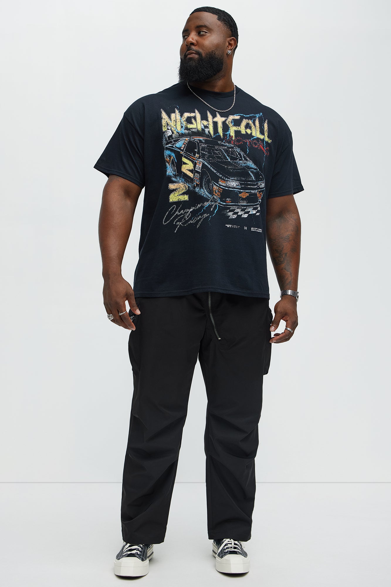Nightcall Racing Short Sleeve Tee - Black - Image 5