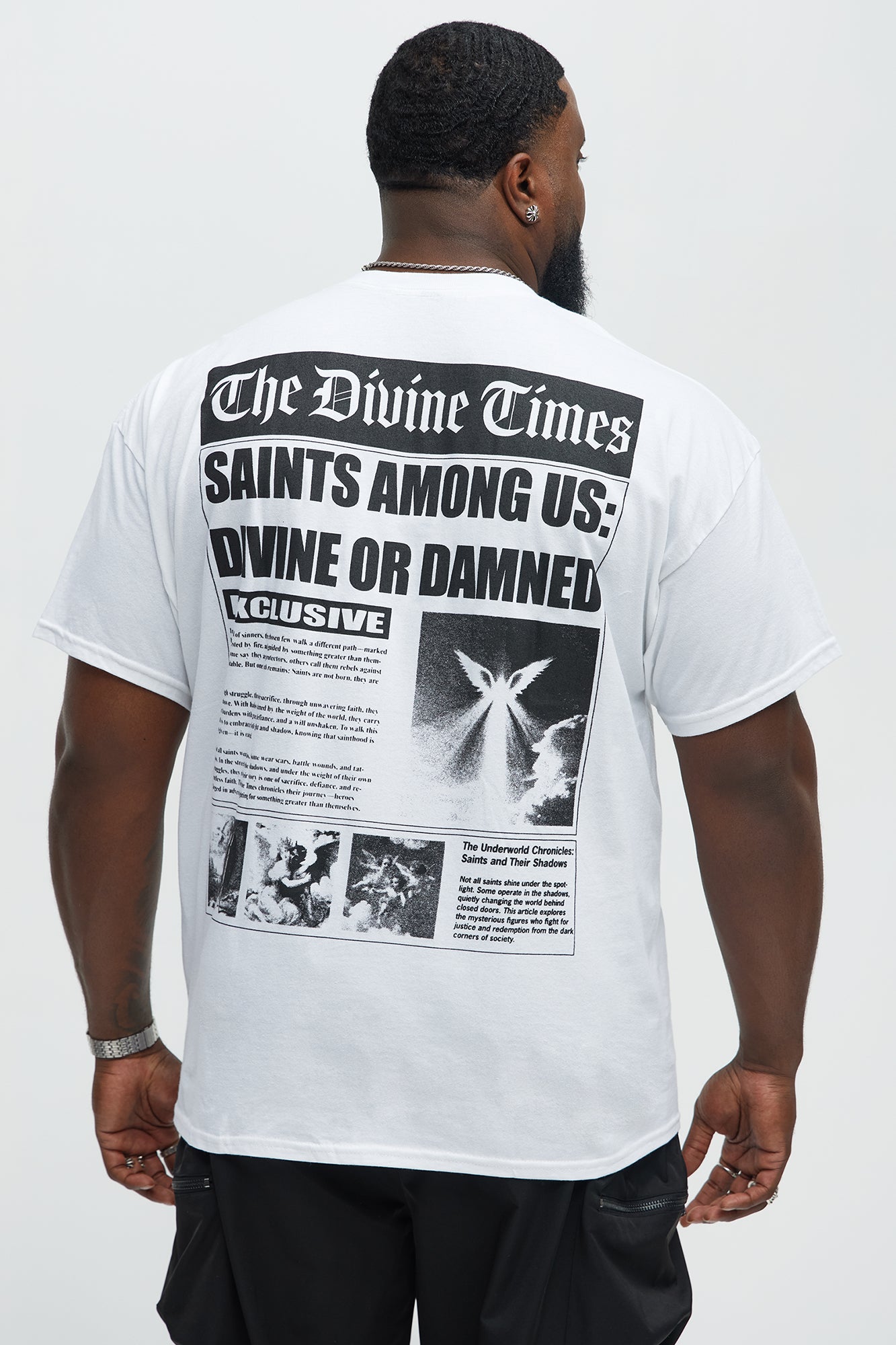 The Divine Times Short Sleeve Tee - White - Image 8