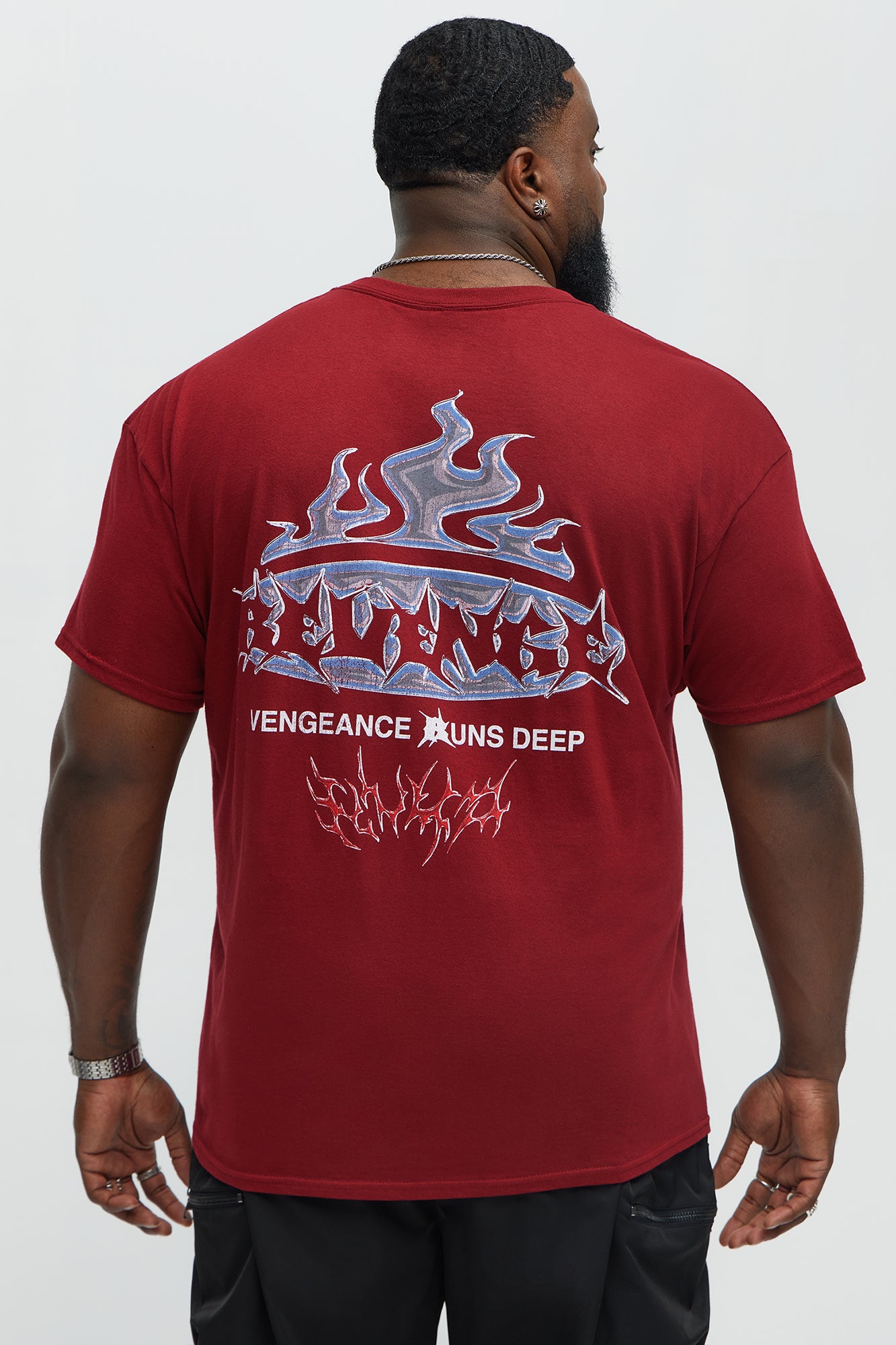Vengeance Runs Deep Short Sleeve Tee - Red - Image 8