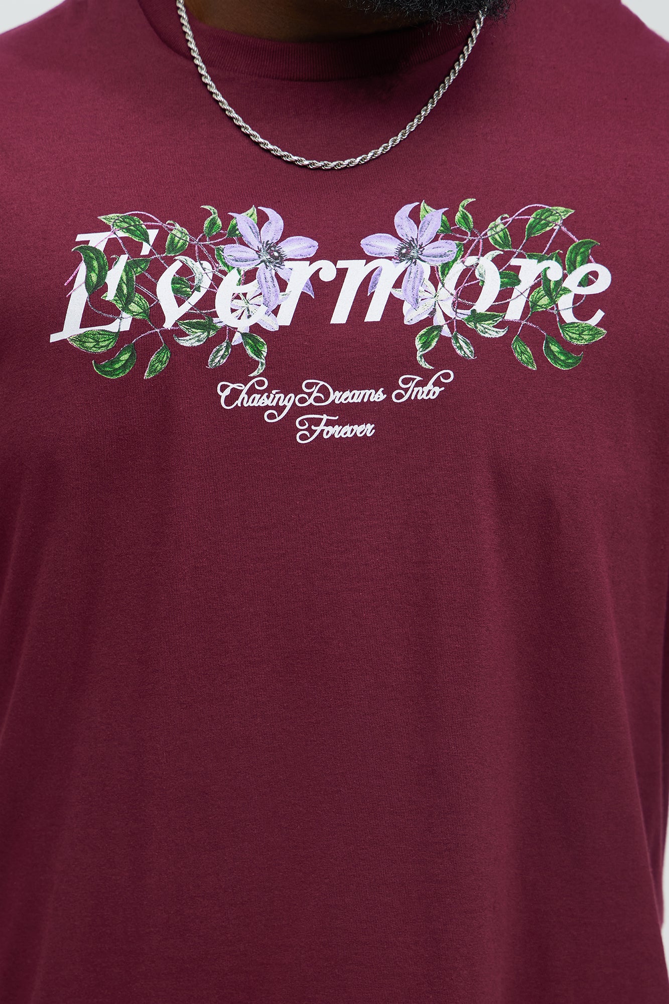 Evermore Short Sleeve Tee - Burgundy - Image 6