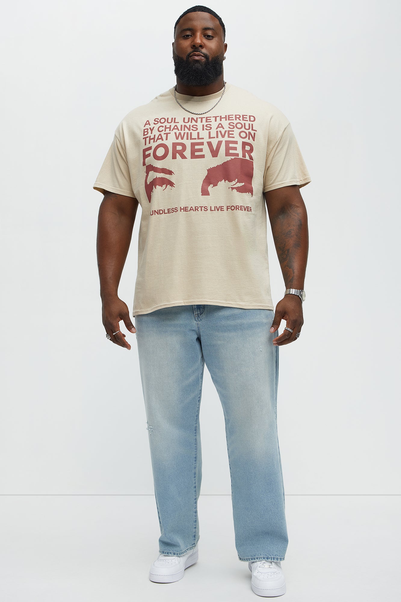 A Soul Untethered Short Sleeve Tee - Taupe - Image 5