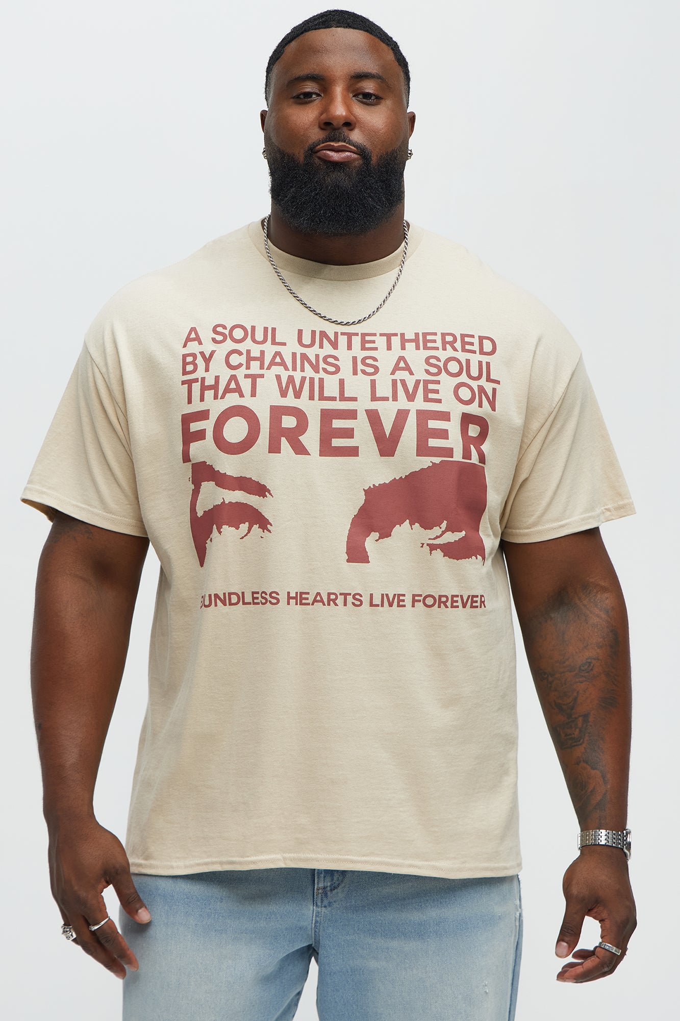 A Soul Untethered Short Sleeve Tee - Taupe - Image 4