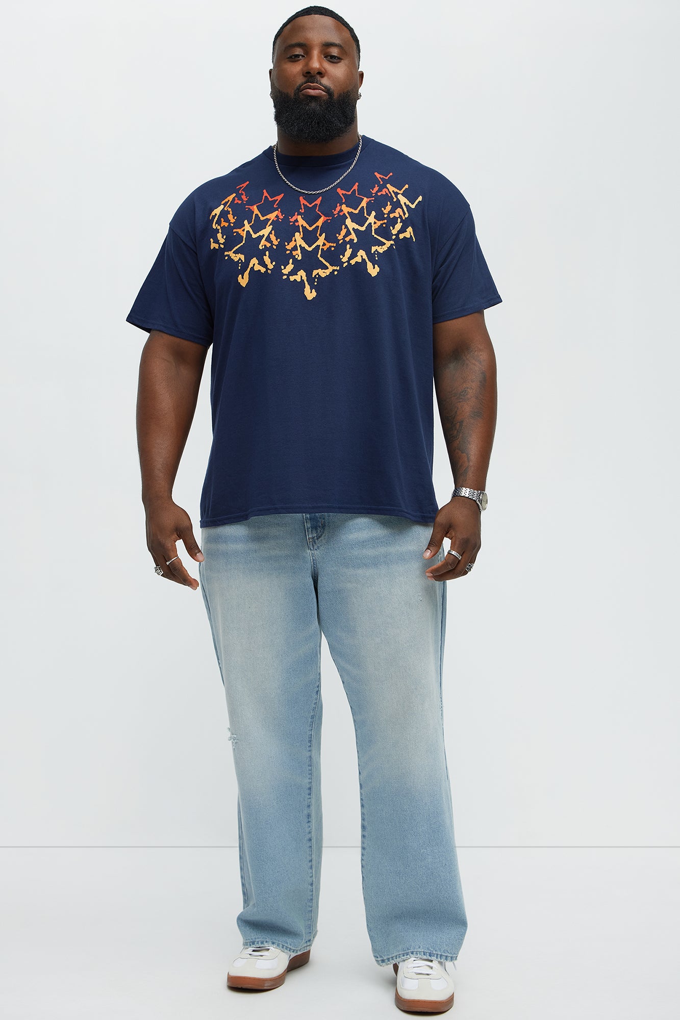 Stars Align Short Sleeve Tee - Navy - Image 5