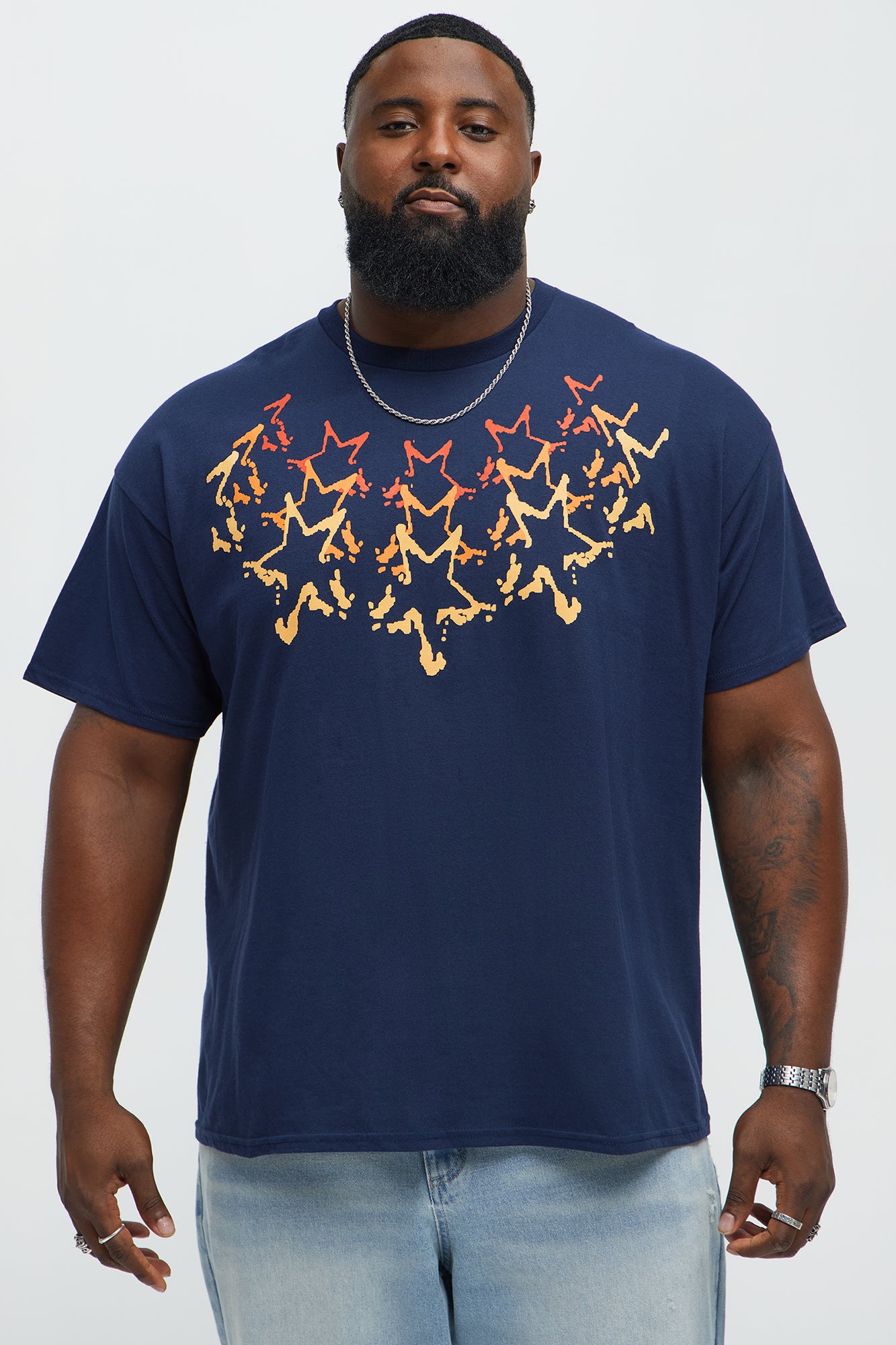 Stars Align Short Sleeve Tee - Navy - Image 4