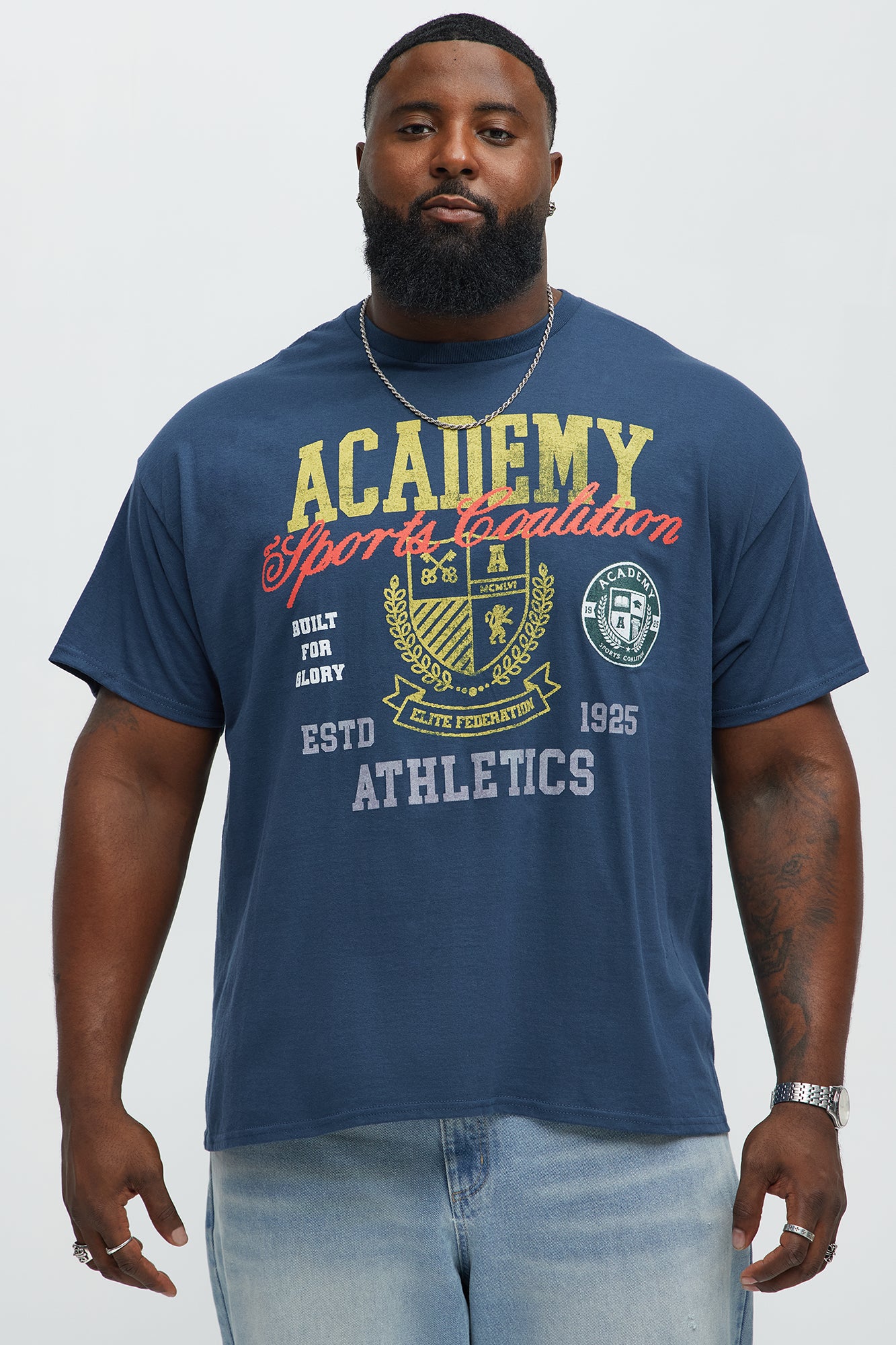 Academy Athletics Short Sleeve Tee - Blue - Image 4