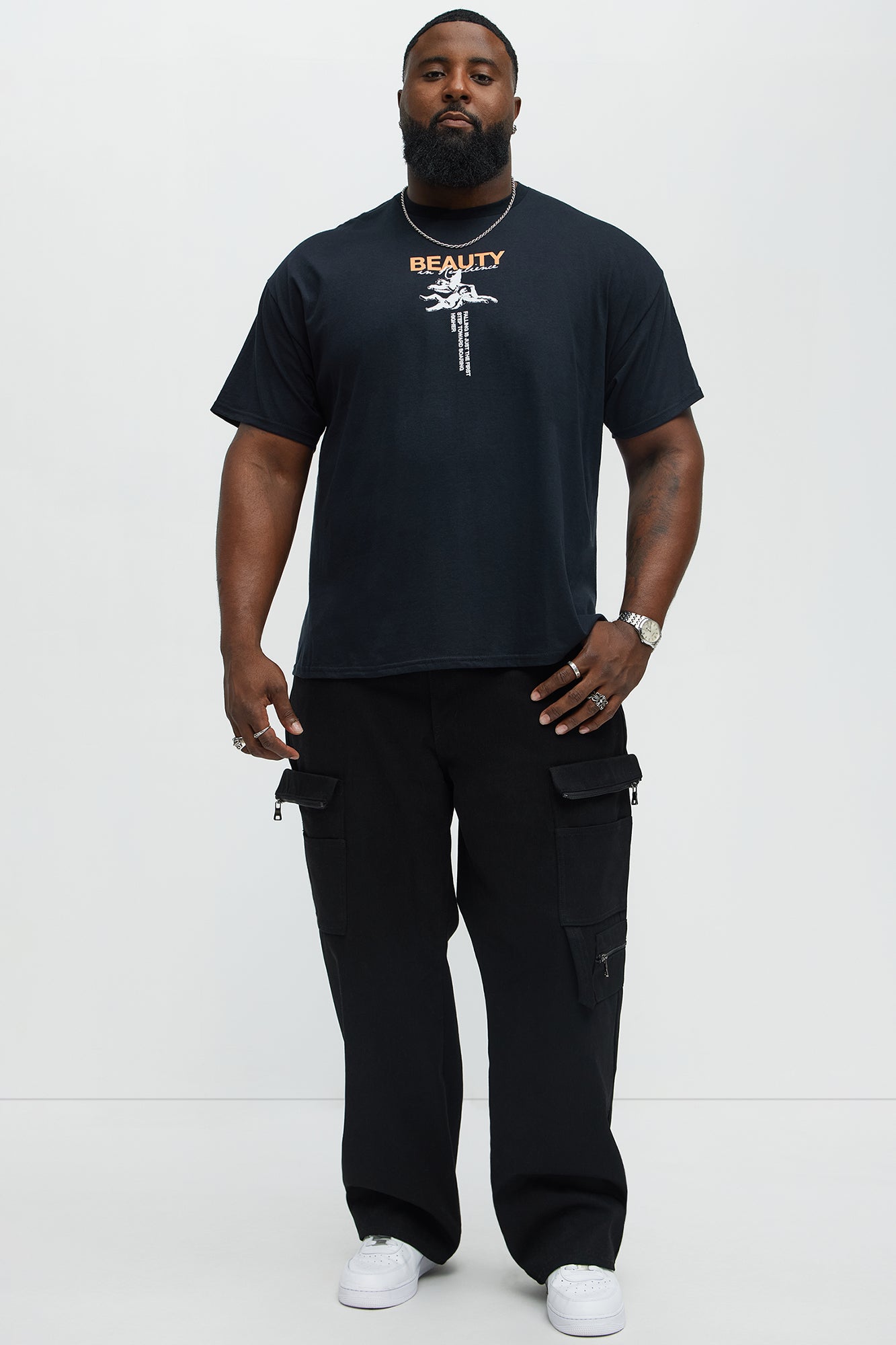 Beauty In Resilience Short Sleeve Tee - Black - Image 6