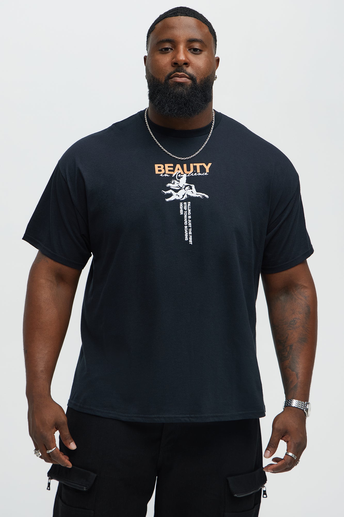 Beauty In Resilience Short Sleeve Tee - Black - Image 5