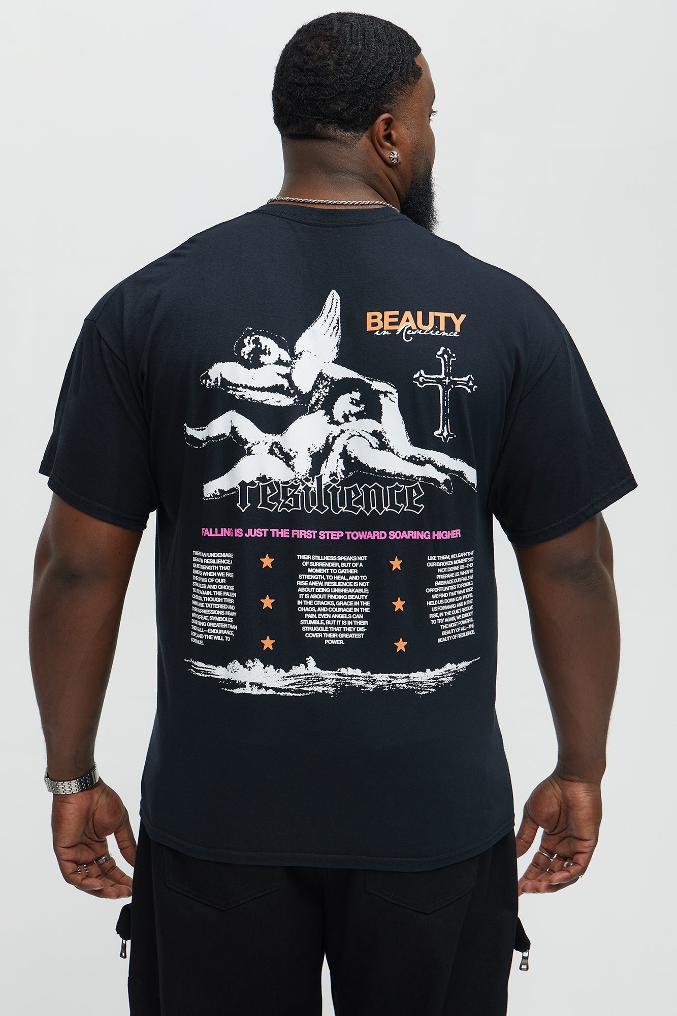 Beauty In Resilience Short Sleeve Tee - Black - Image 8