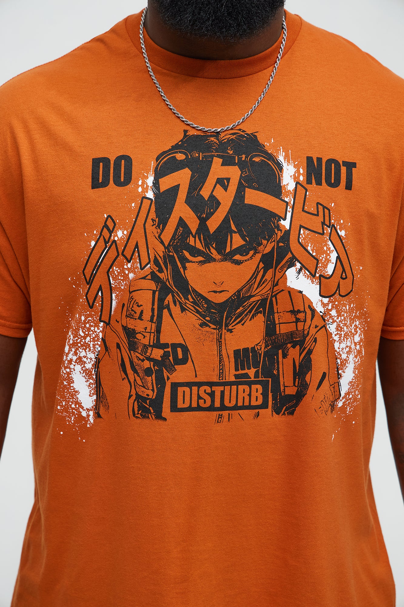 Do Not Disturb In Japanese Short Sleeve Tee - Orange - Image 6
