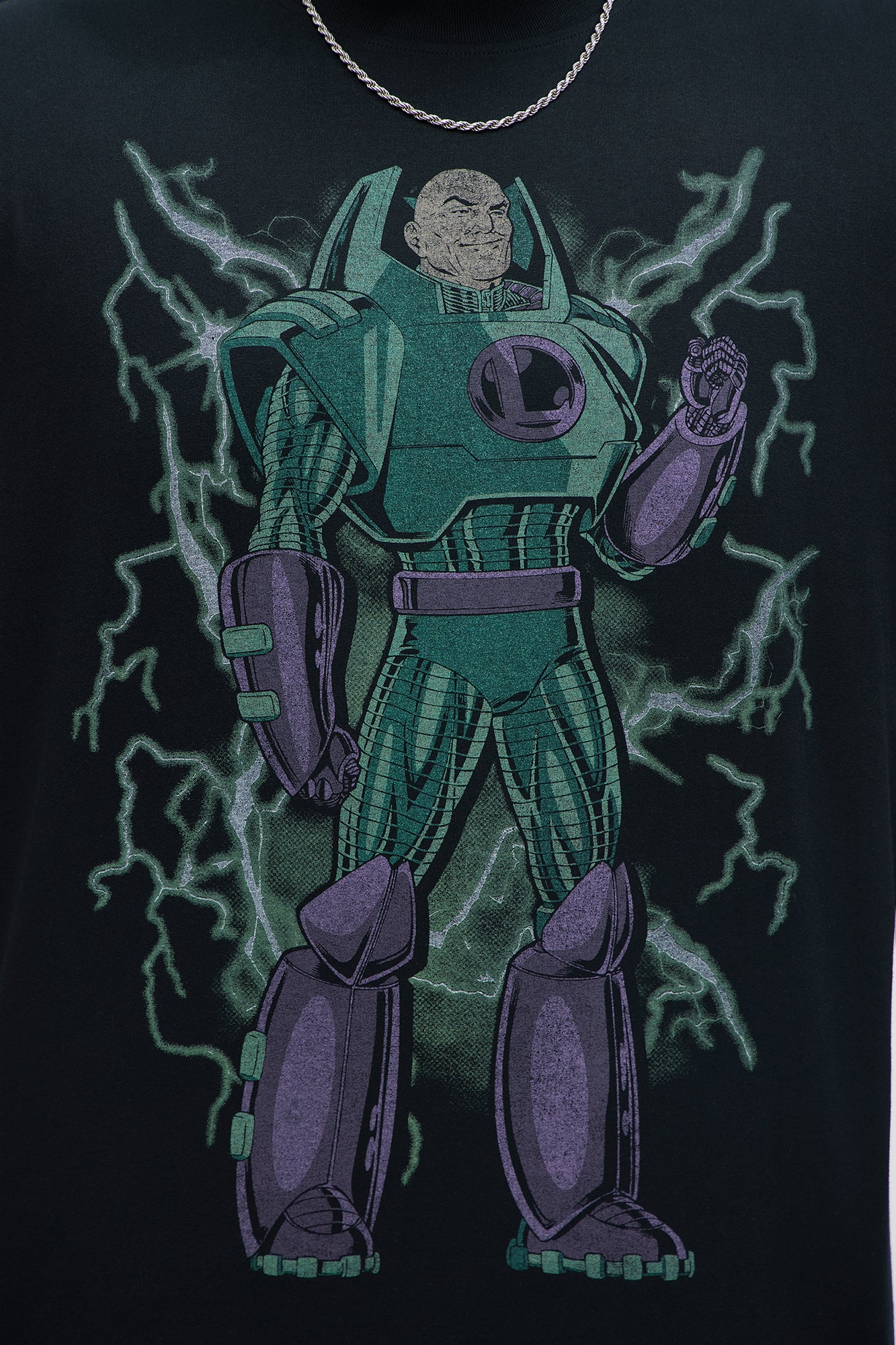 Superman Lex Luthor Oversized Short Sleeve Tee - Black - Image 7