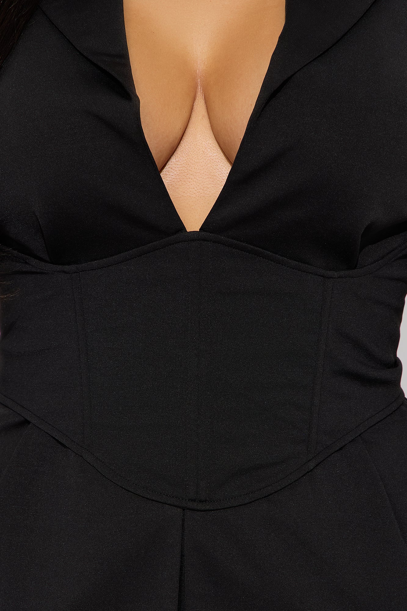 Get Down To Business Corseted Blazer - Black - Image 5