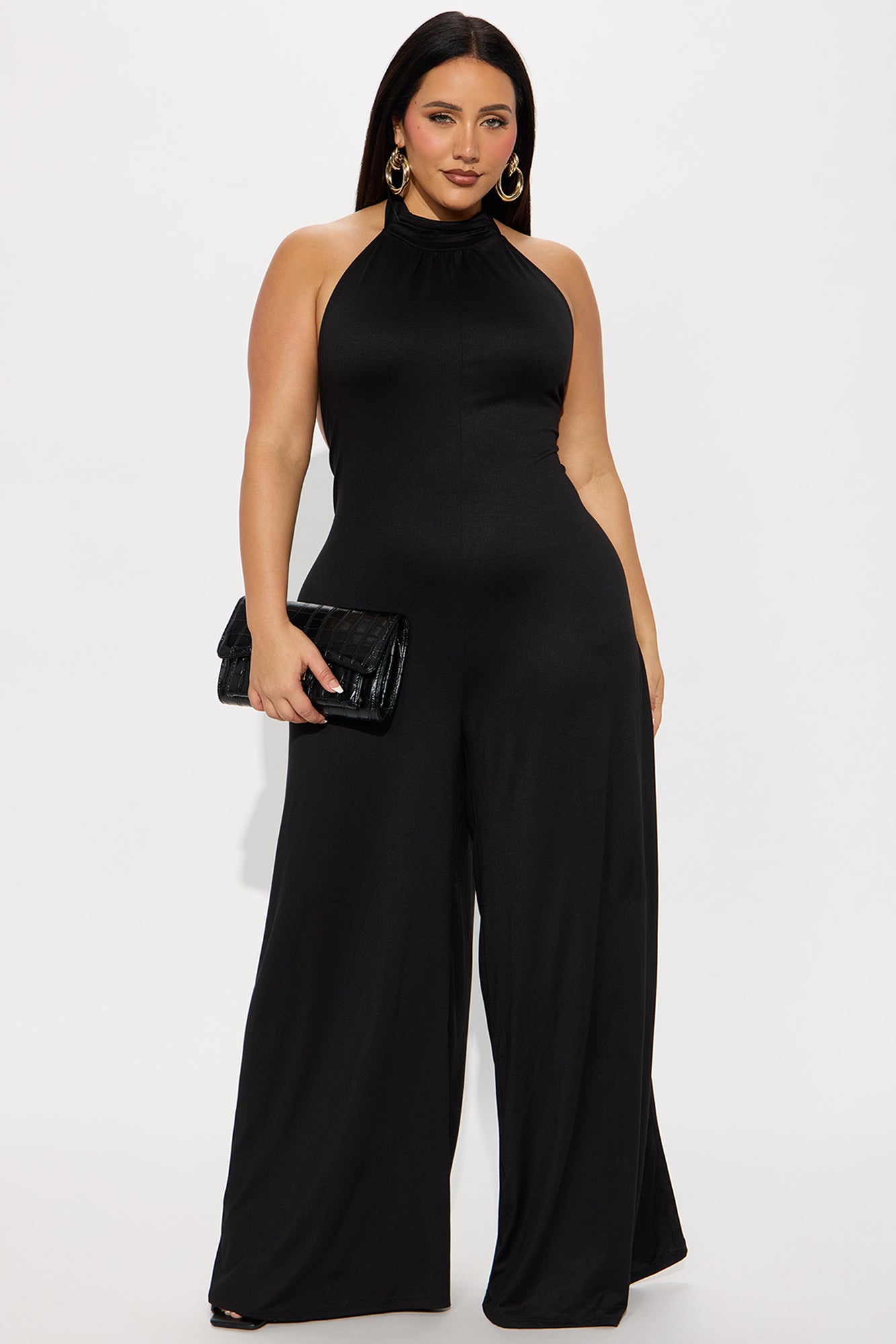 True Blossom Backless Jumpsuit - Black - Image 4