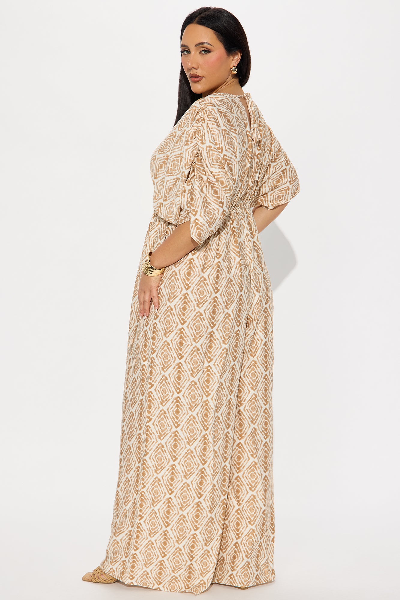 Wildflower Textured Jumpsuit - Mocha/combo - Image 6
