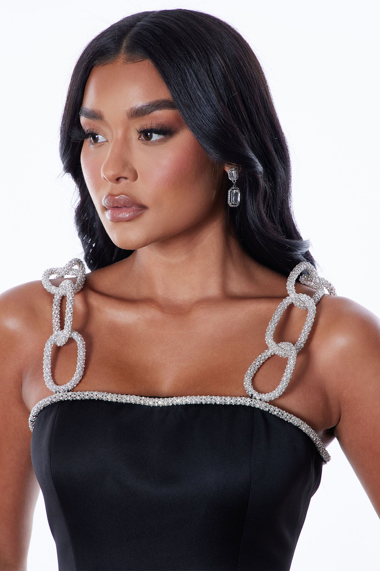 Valerie Embellished Maxi Dress - Black - Image 3