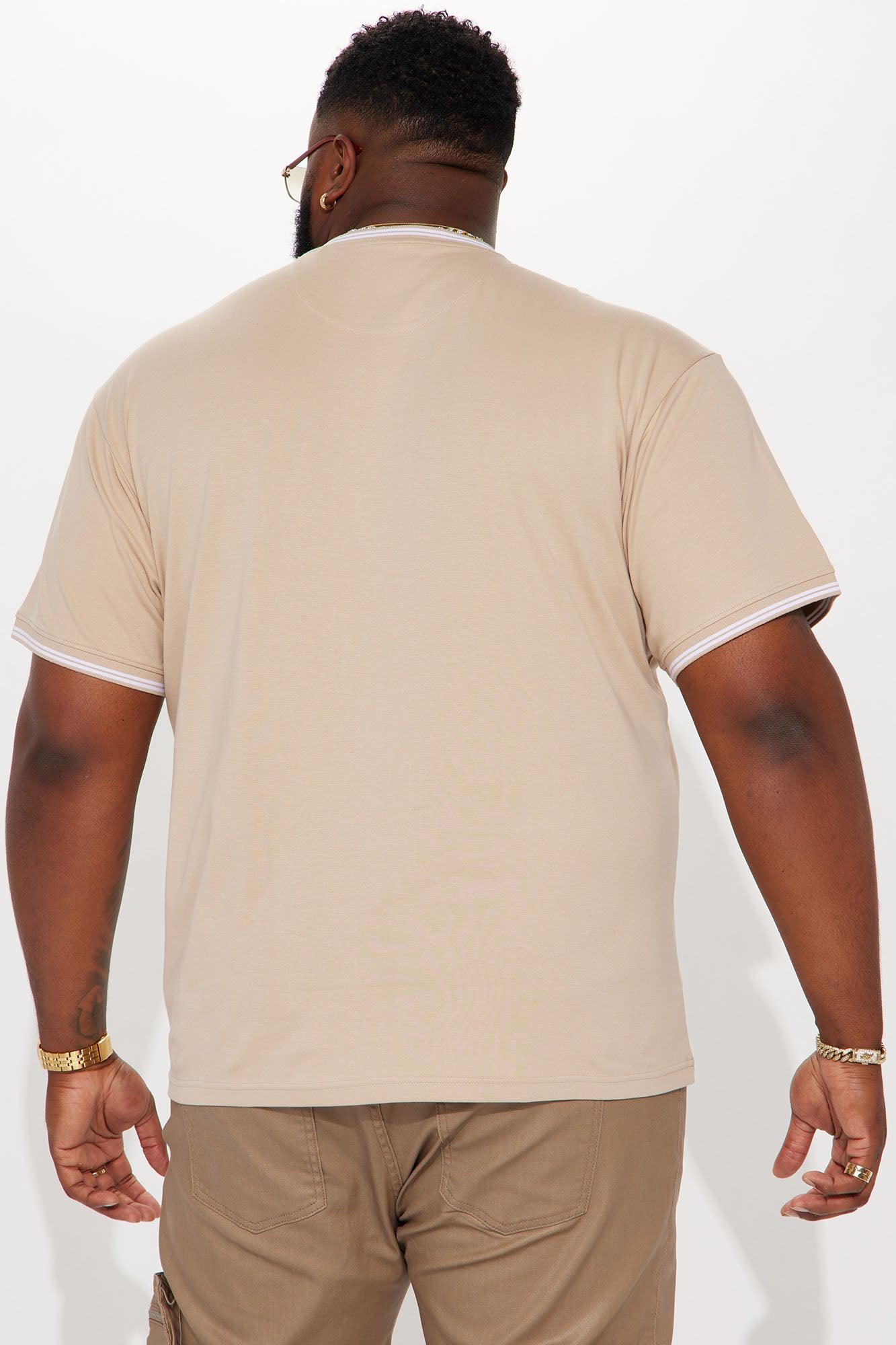 Pharaoh Short Sleeve Tee - Taupe - Image 8