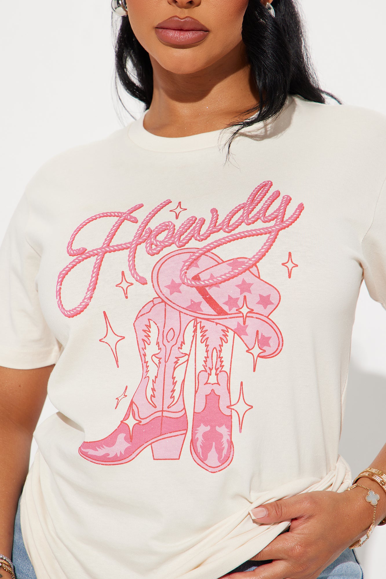 Howdy Nash Bash Tee - Off White - Image 3