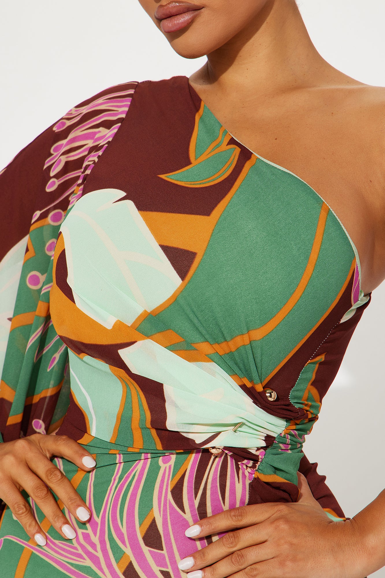 Time Of Your Life Maxi Dress - Chocolate/Combo - Image 3