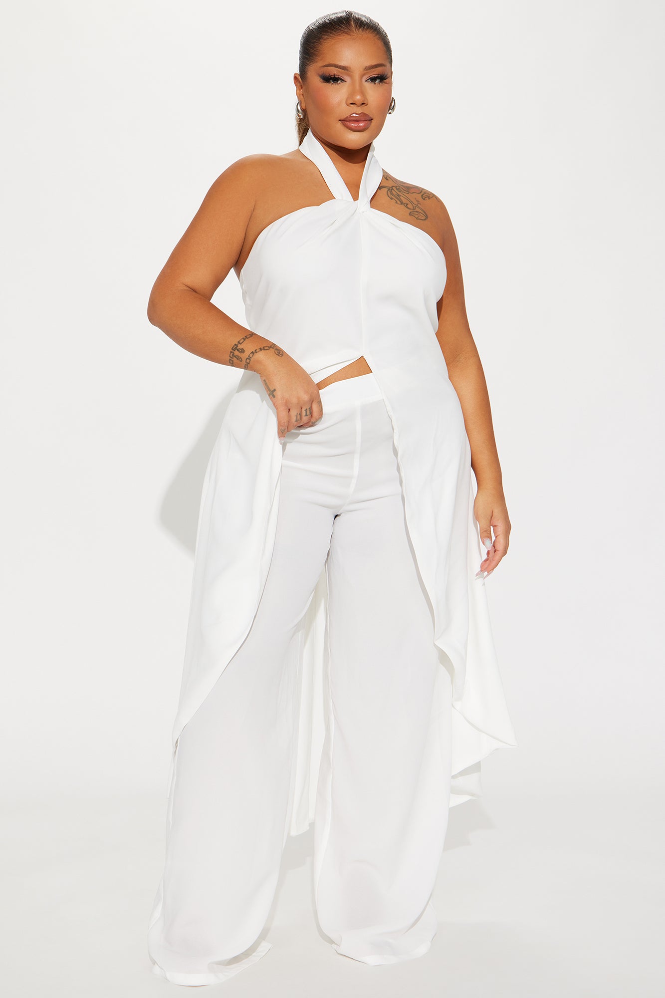 Modest Muse Pant Set - White - Image 4