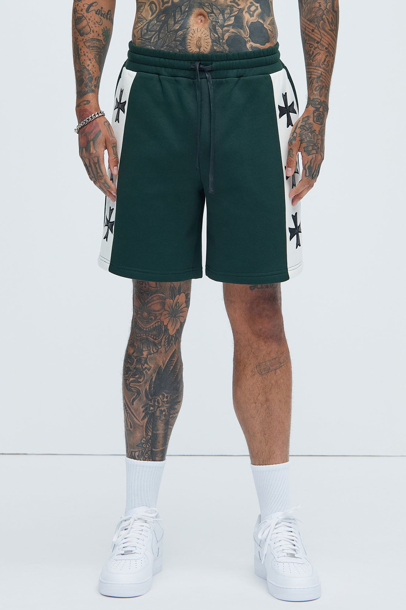 Tyson Desmond Sweat Shorts - Green/combo - Image 3