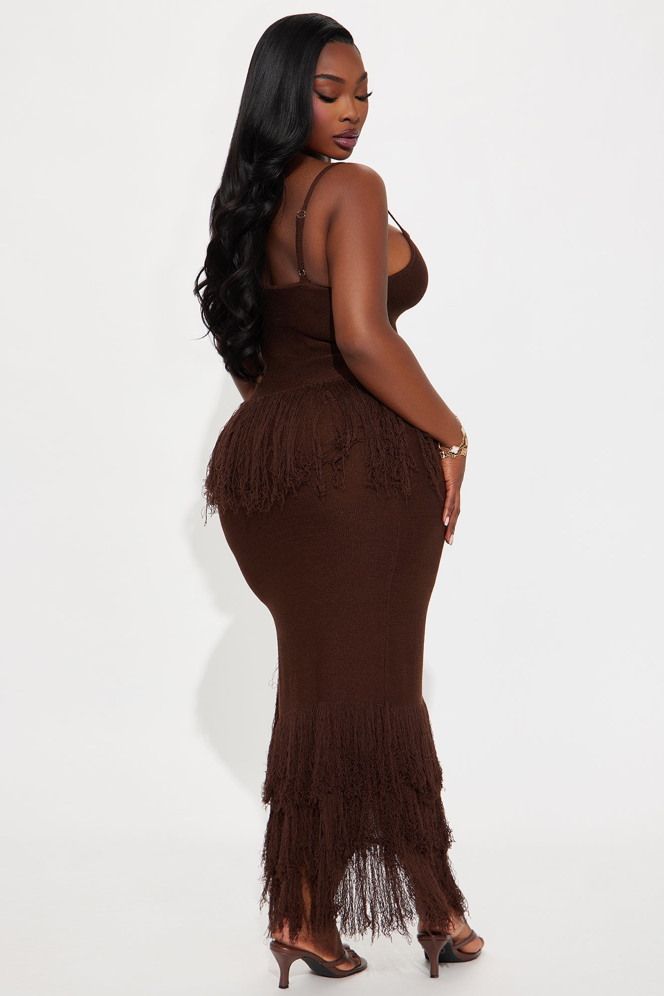 Happy To Be Here Crochet Skirt Set - Brown - Image 6