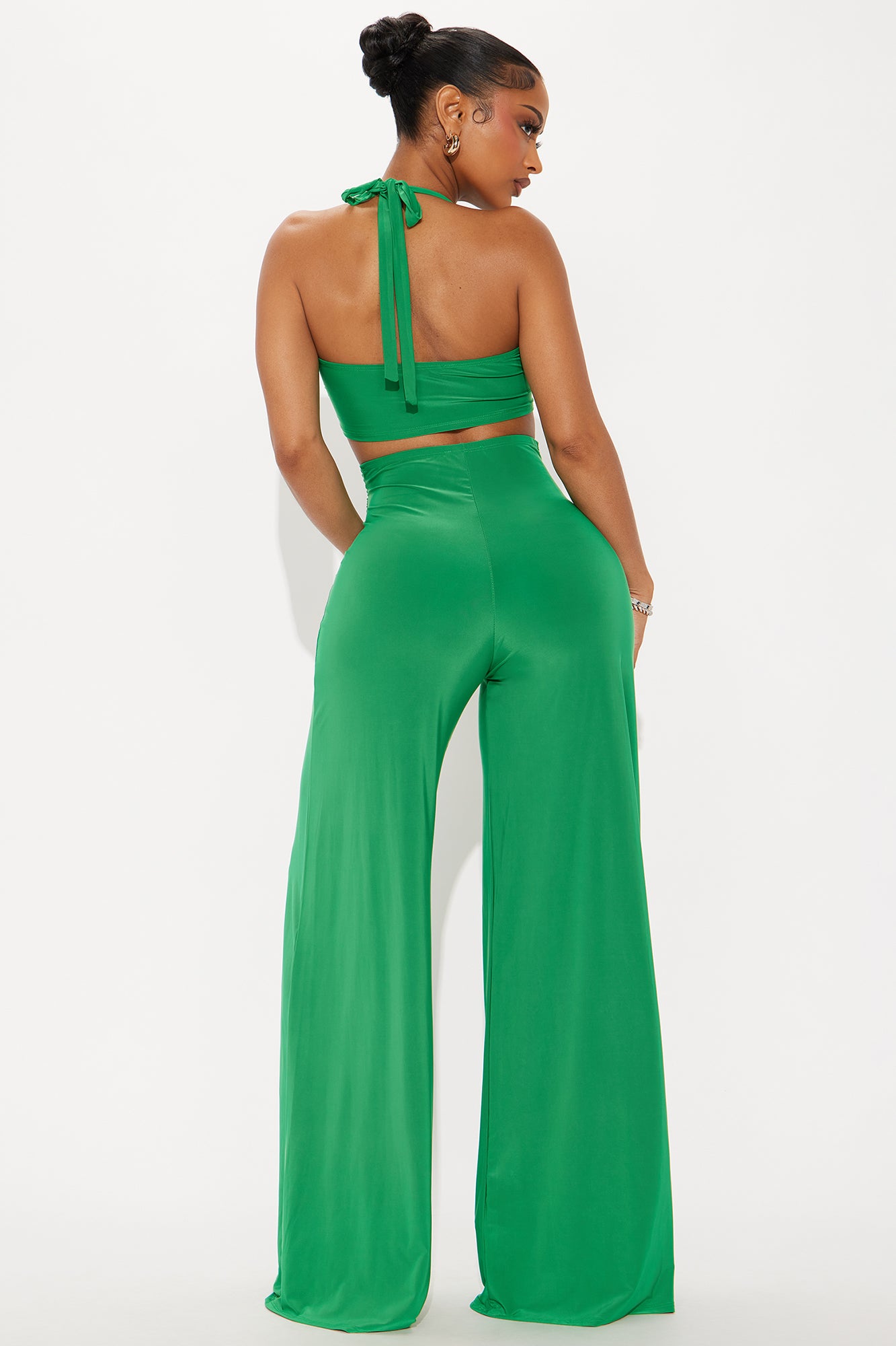 Maisy Wide Leg Pant Set - Green - Image 4
