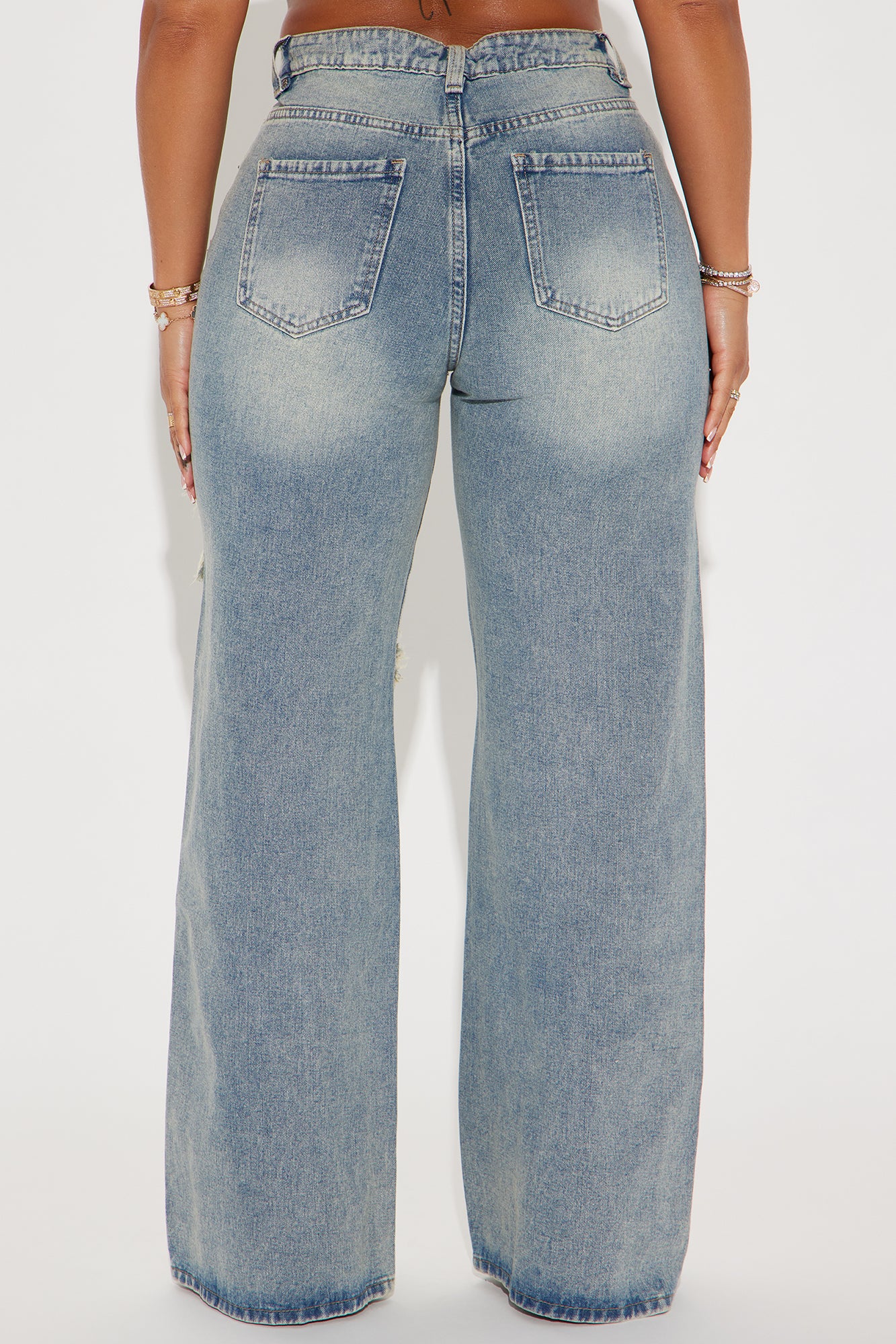 So Electric Tinted Straight Leg Jeans - Vintage Wash - Image 3