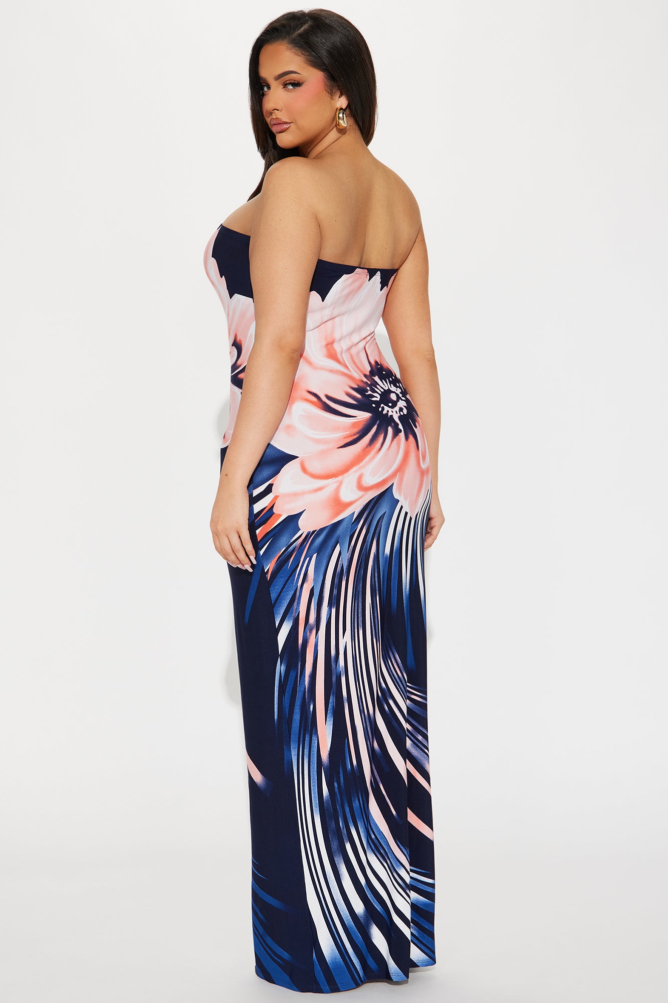 Sarah Floral Maxi Dress - Navy/combo - Image 7