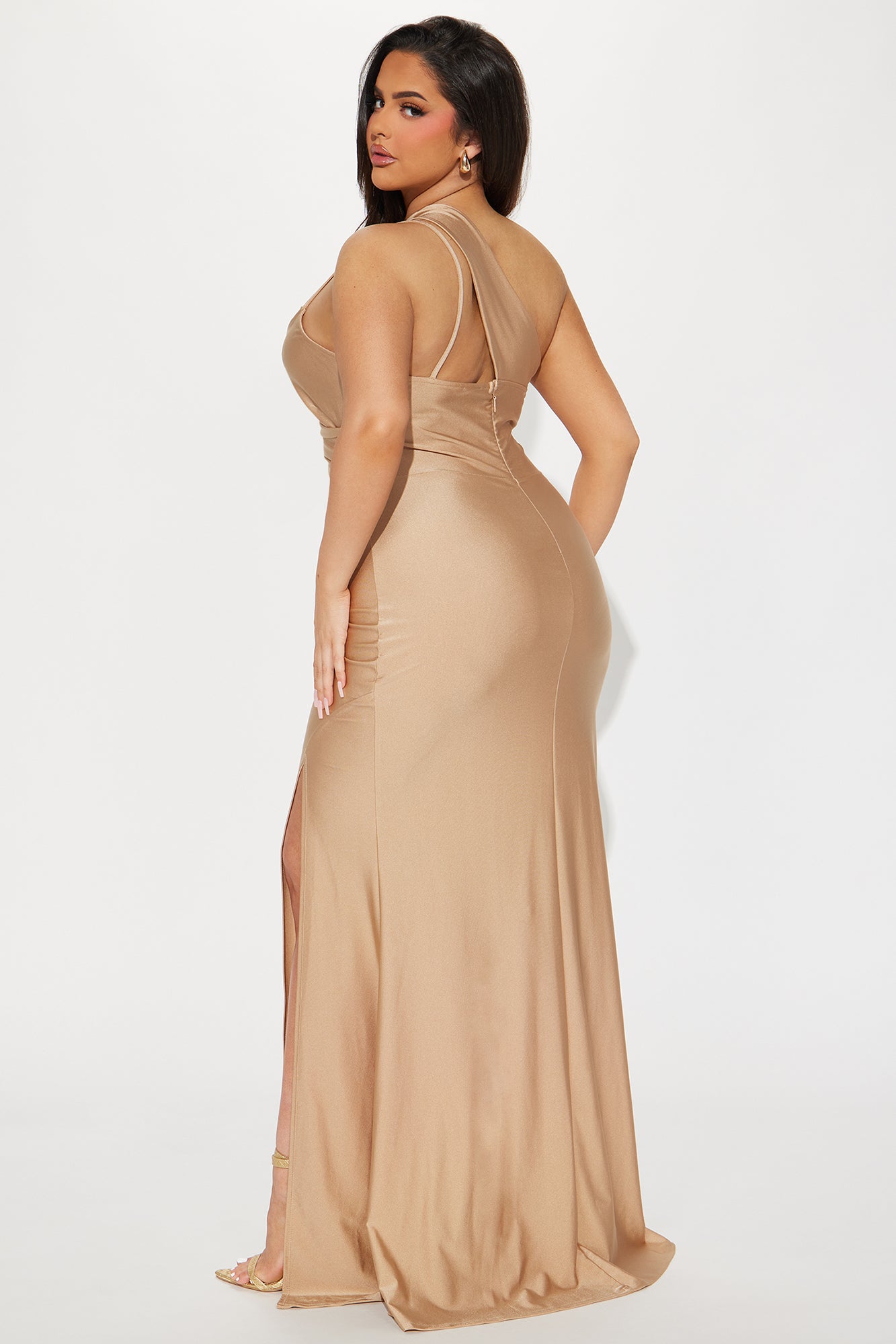 Can't Replace You Maxi Dress - Champagne - Image 6