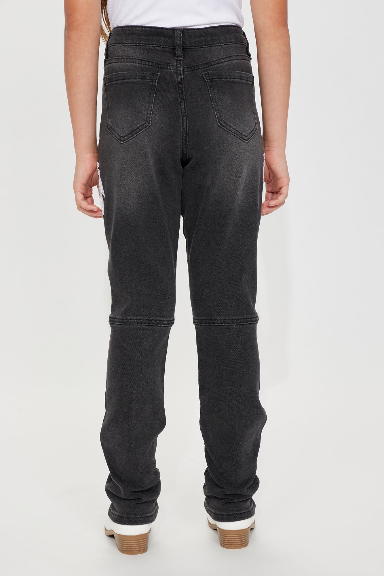 Mini Jolene Stretch Flare Jean - Black - Image 5
