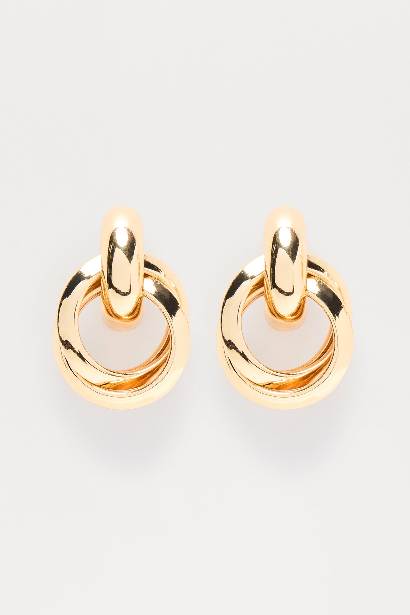 Mallory Knot Drop Earrings - Gold - Image 3