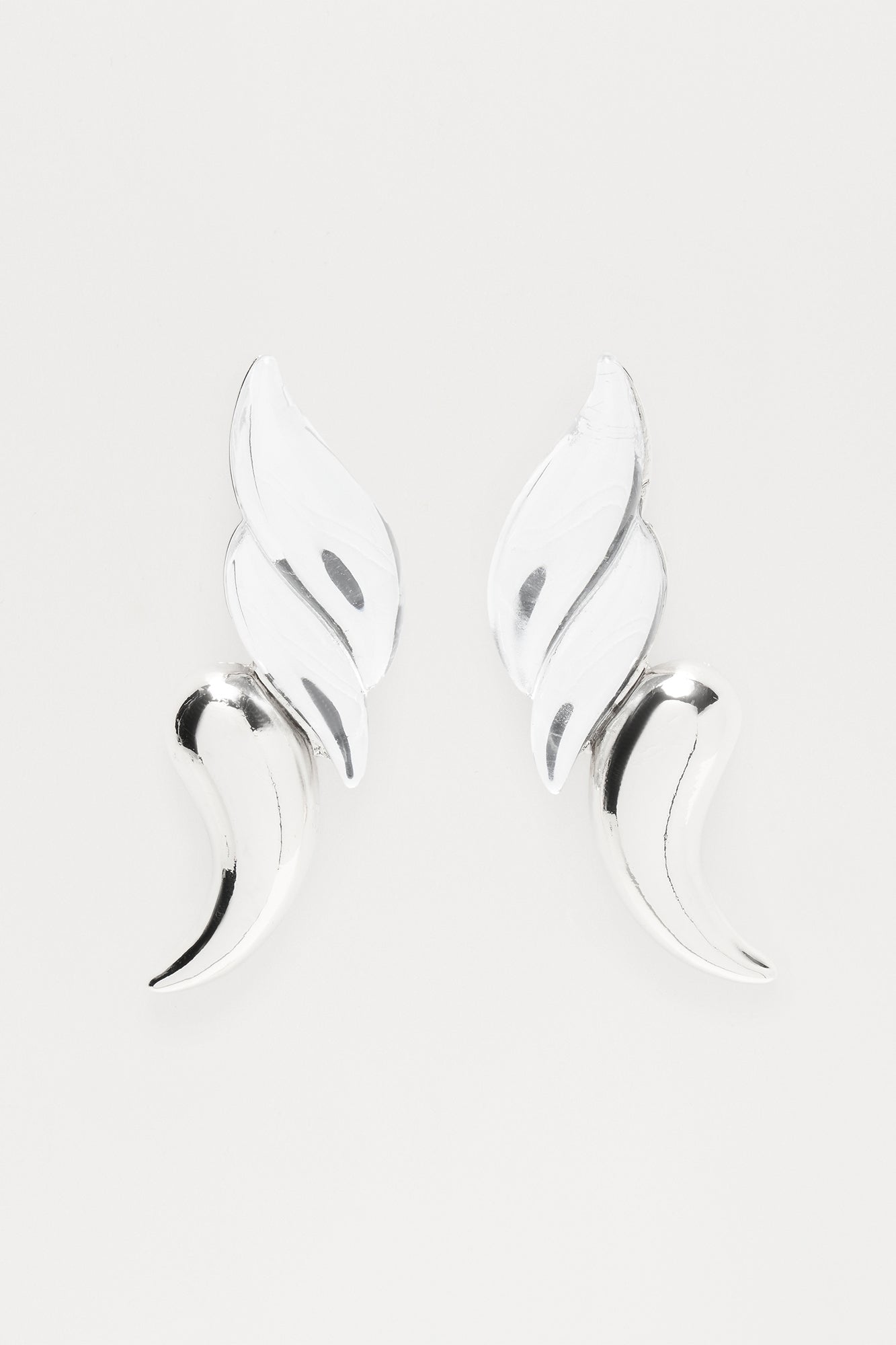 Wings From Haven Drop Earrings - Silver - Image 3