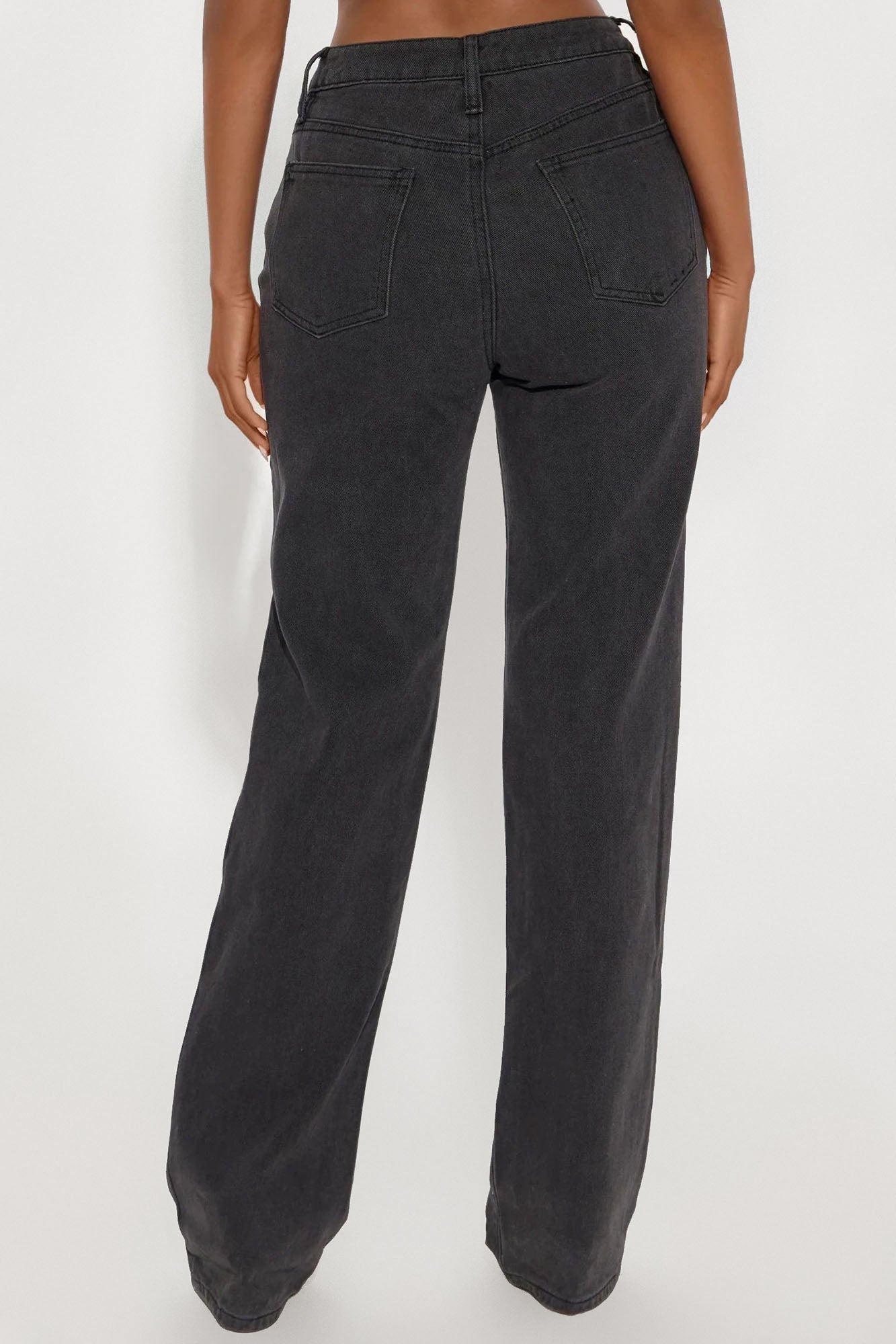 Tall Get It Straight Slouch Fit Jeans - Black - Image 8