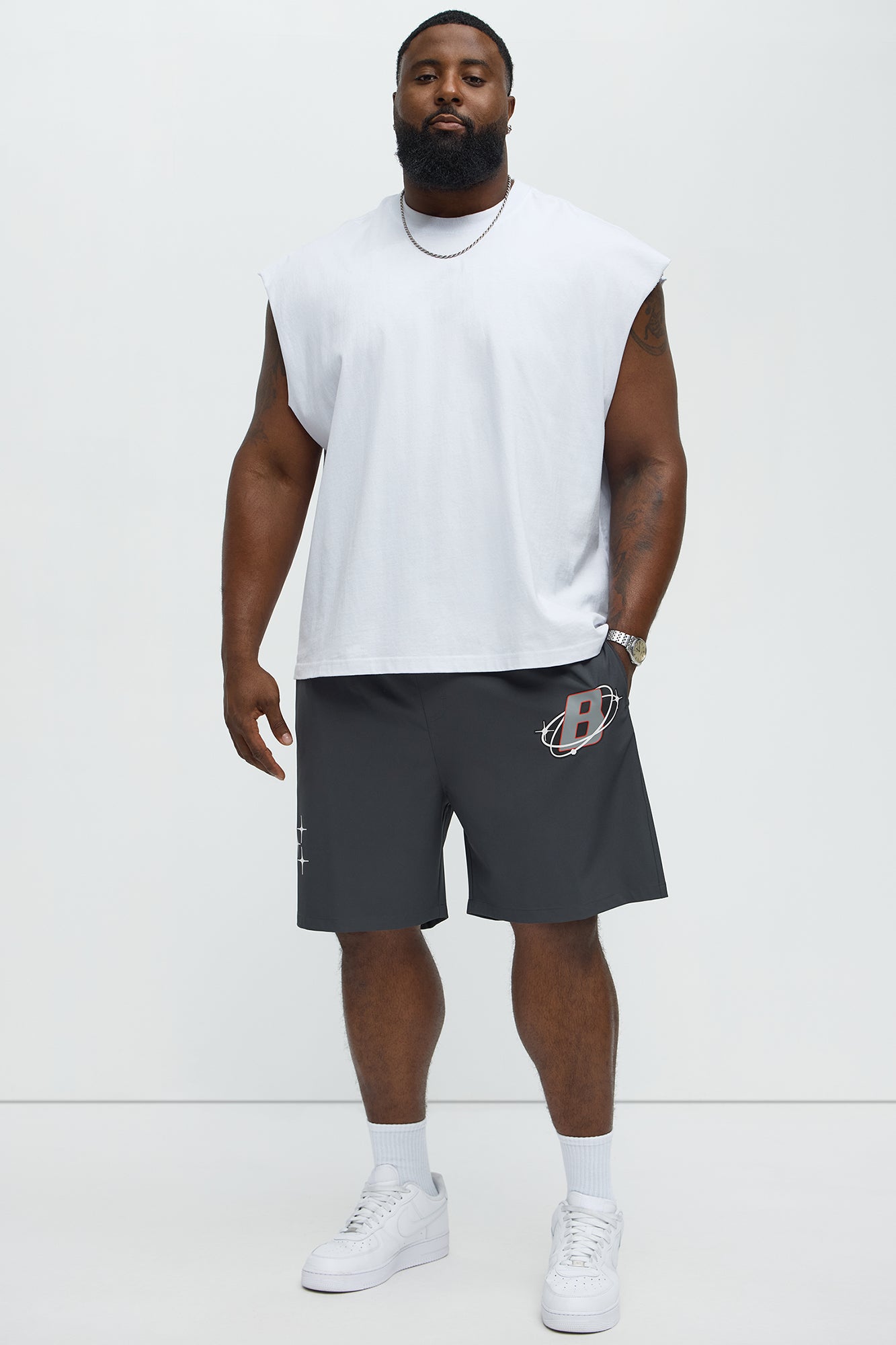 Bad Habits Relaxed Drawstring Shorts - Black - Image 7