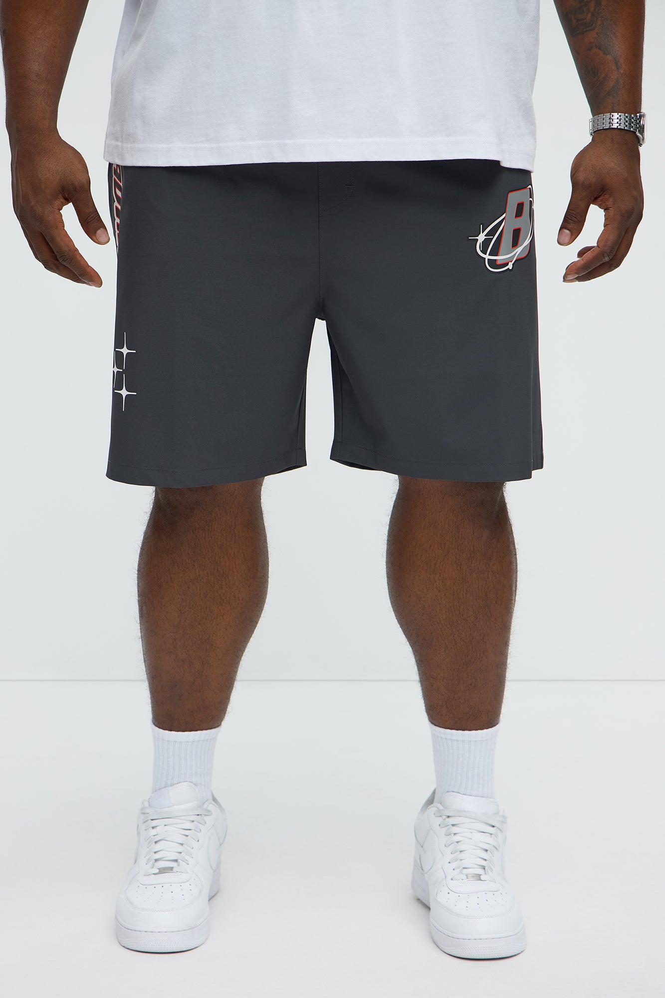 Bad Habits Relaxed Drawstring Shorts - Black - Image 6