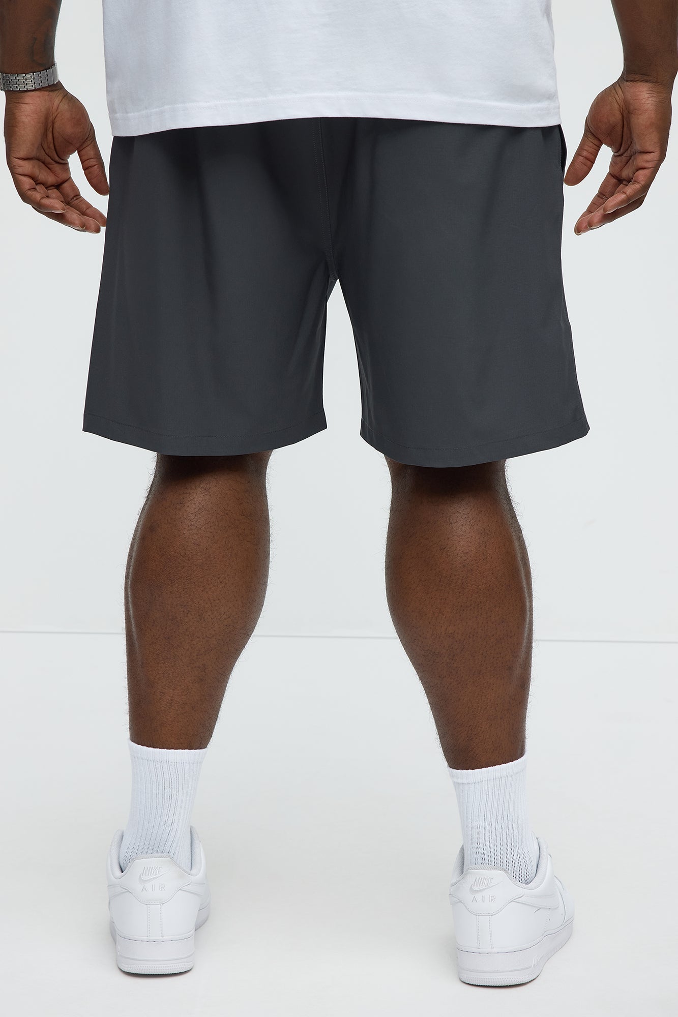 Bad Habits Relaxed Drawstring Shorts - Black - Image 12