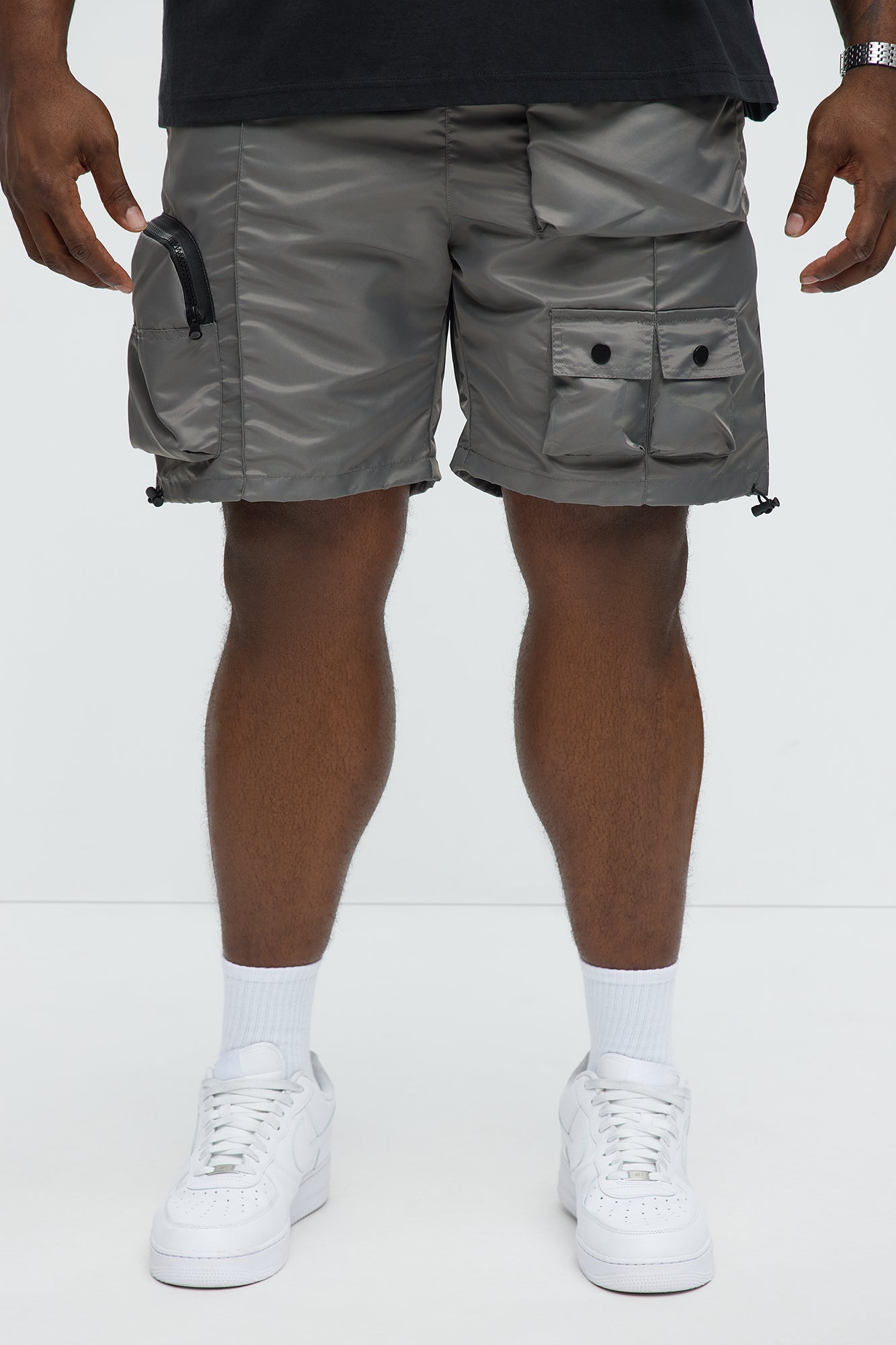 Called It Nylon Cargo Short - Grey - Image 5