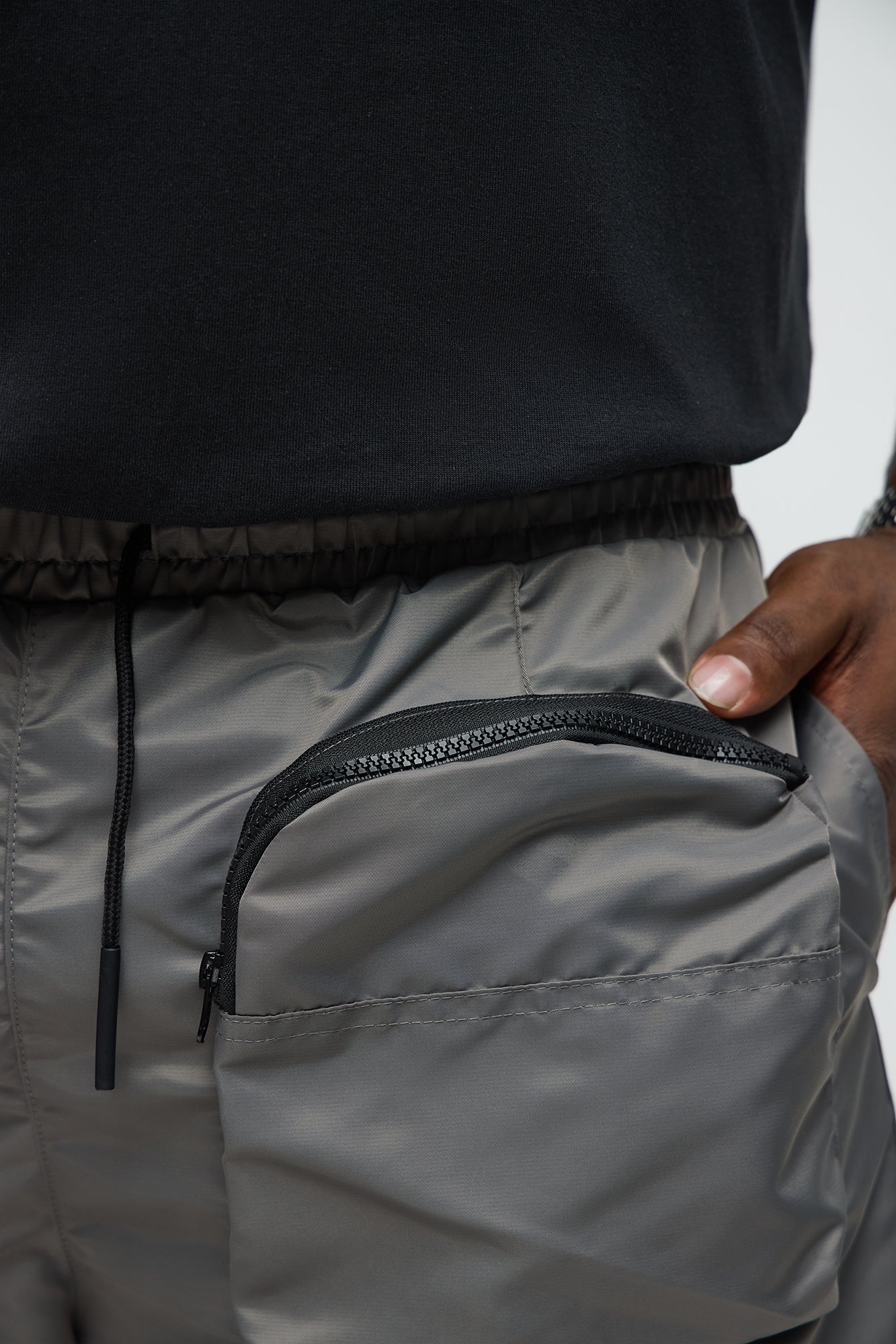 Called It Nylon Cargo Short - Grey - Image 8